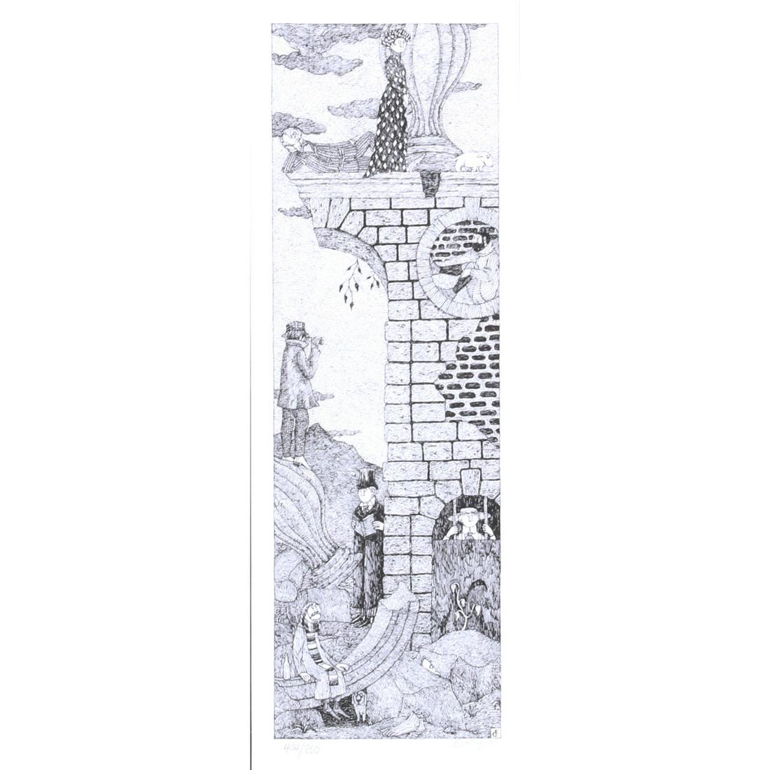 Edward Gorey, American (1925-2000), # 7 (Signals (1 of 5)