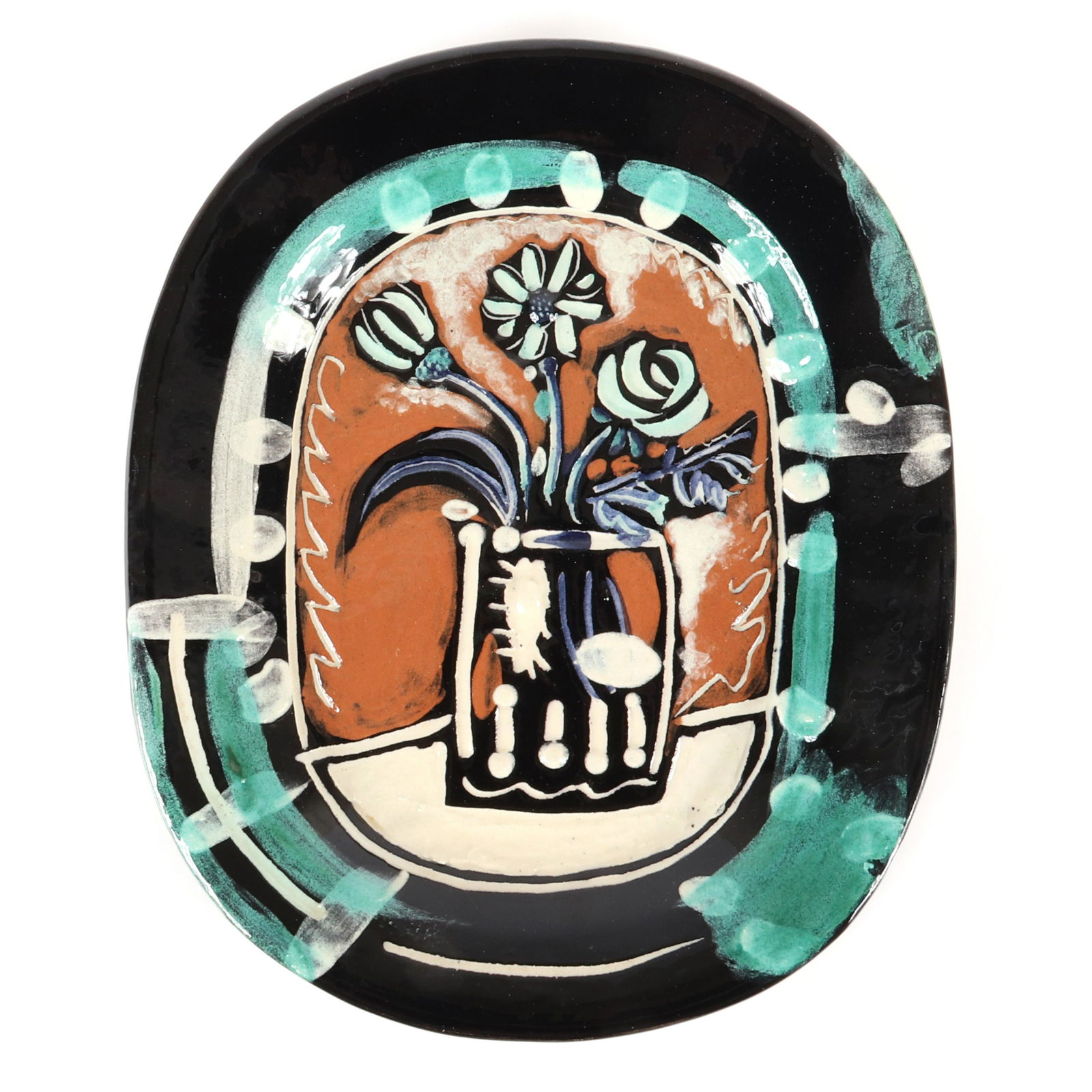 Pablo Picasso, "Bouquet", Madoura glazed earthenware (1 of 14)