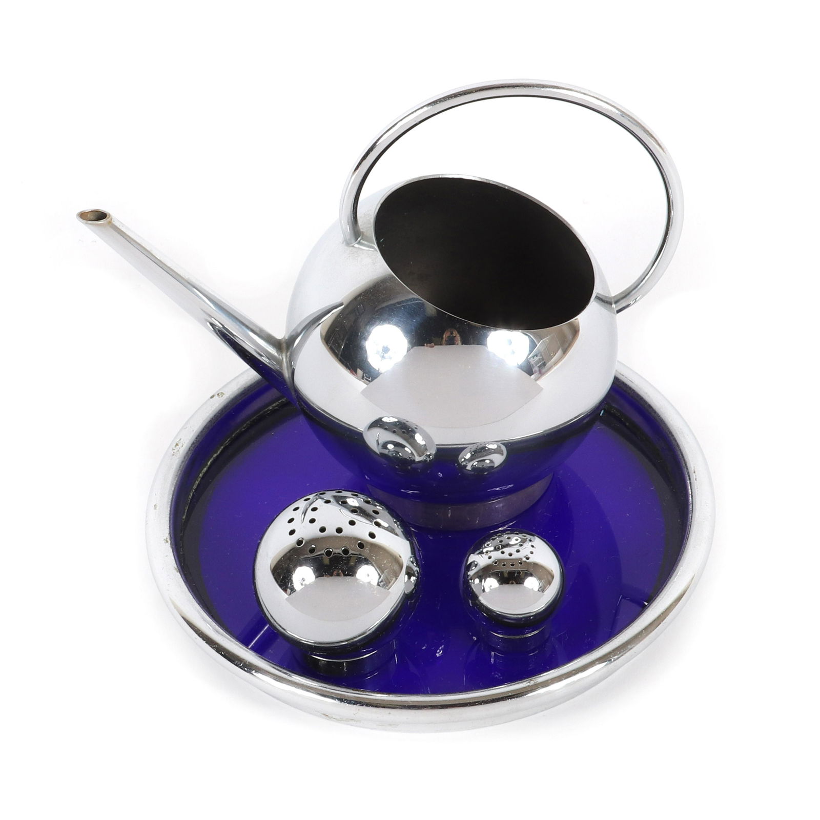 Russel Wright for Chase 4pc. deco modern corn set 5"H: Russel Wright for Chase 4pc. deco modern corn set 5"H (tallest)