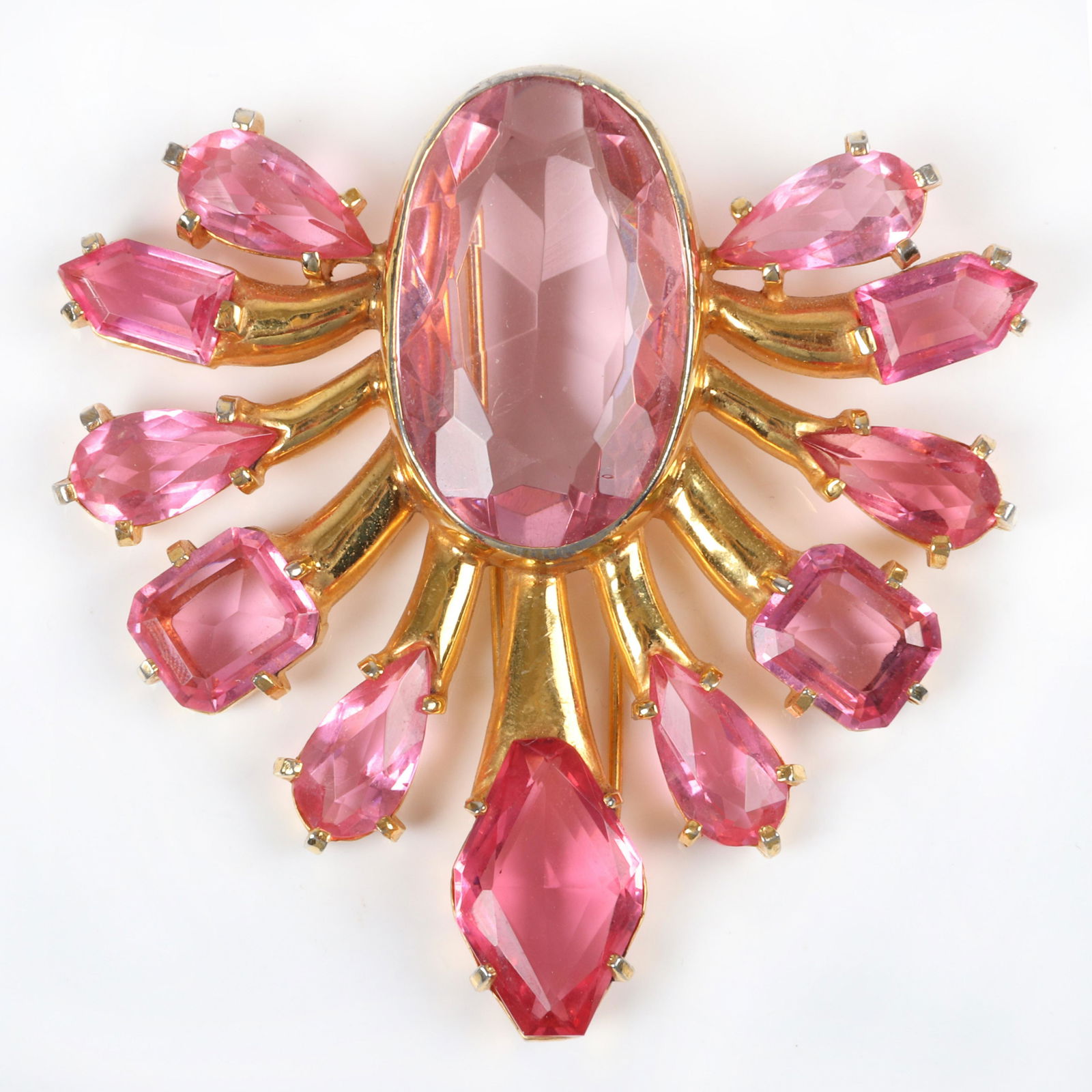 Eisenberg Original HUGE gold plated abstract large (1 of 4)