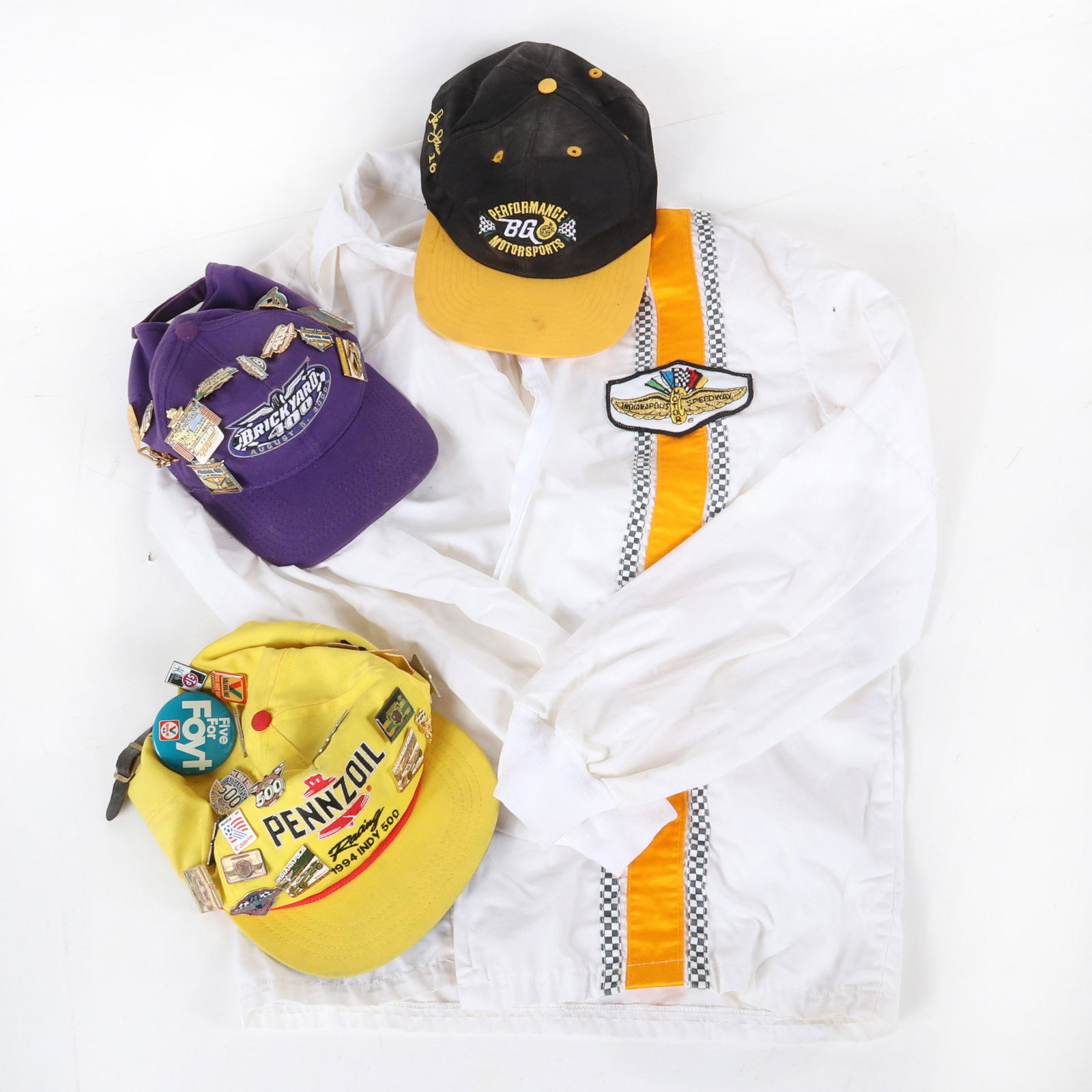 Vintage Indianapolis Motor Speedway Jacket, 3 Hats, and (1 of 3)