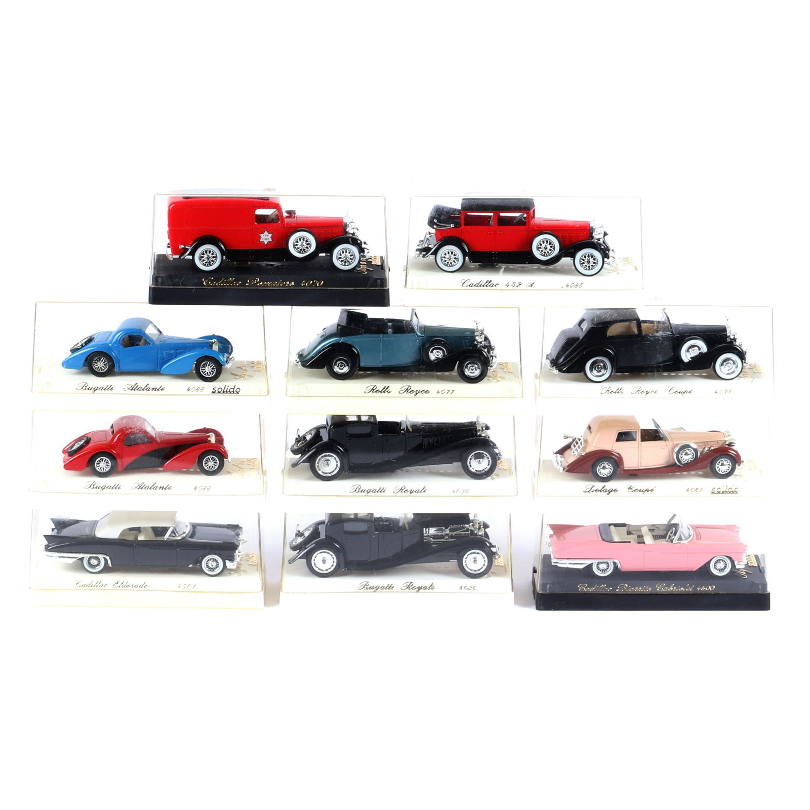 Lot of 11 Solido 1/43 Scale Diecast Cars (1 of 5)