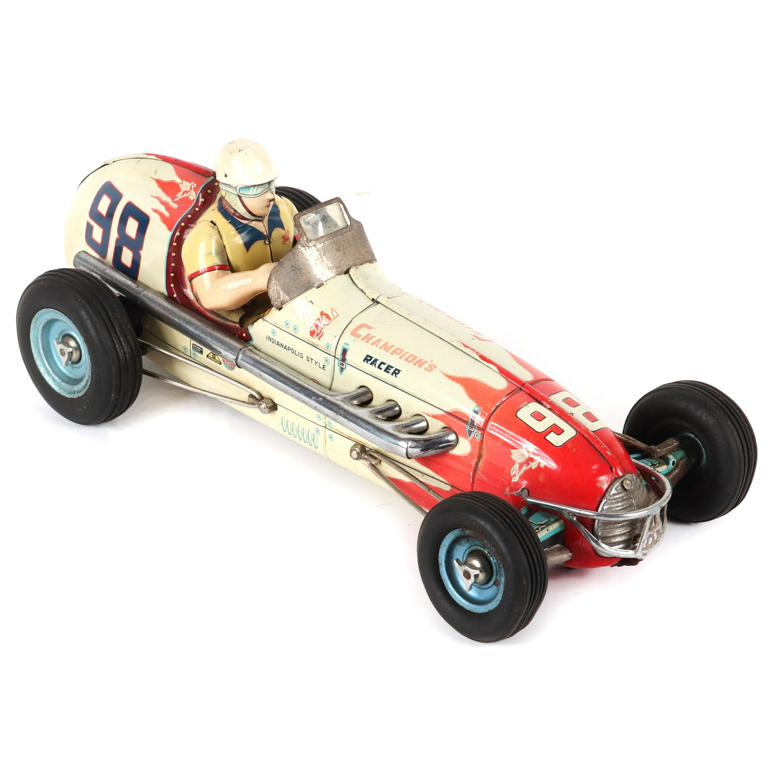 Late 1950's Yonezawa Tin Race Car (1 of 4)