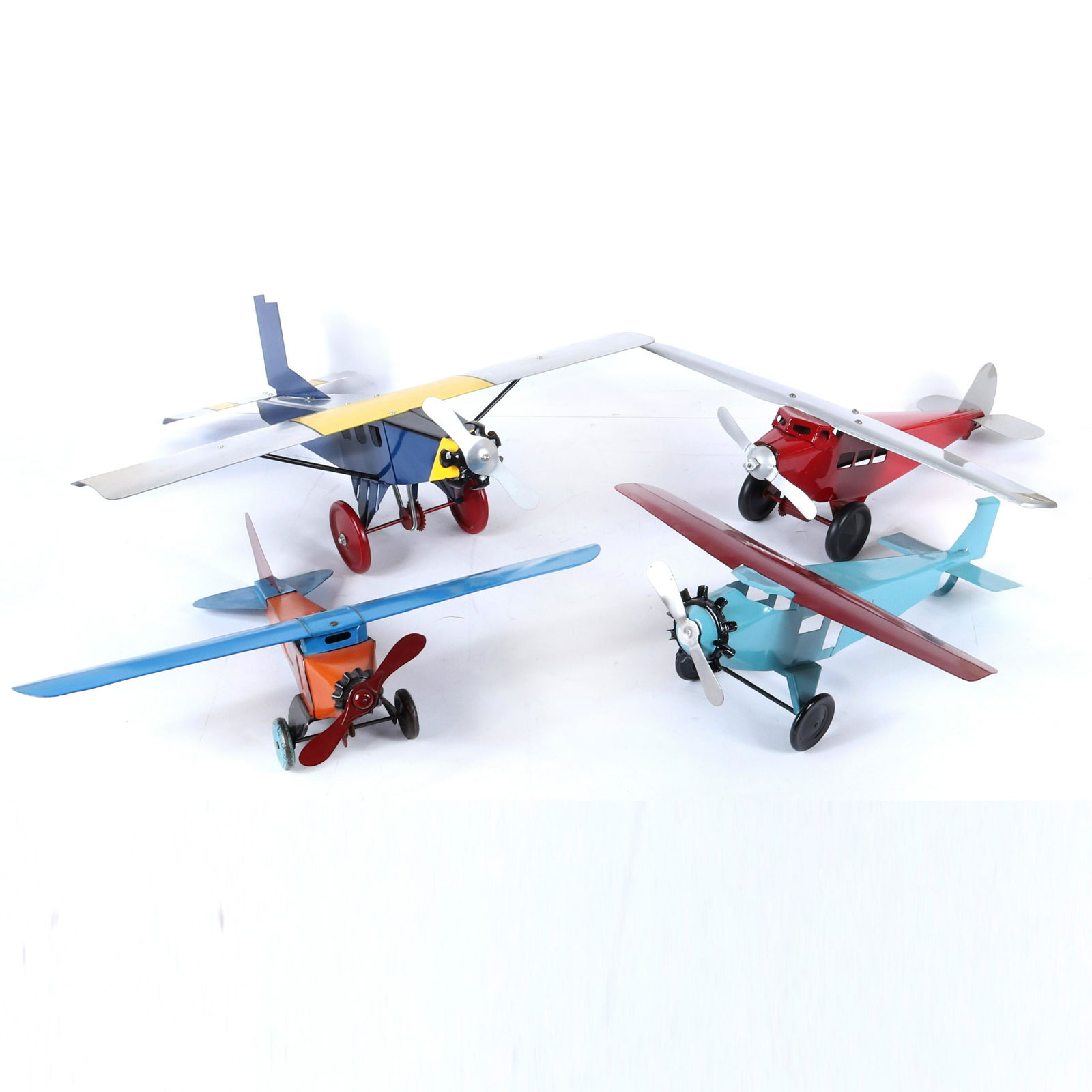Lot of 4 Pressed Steel Airplanes (1 of 4)