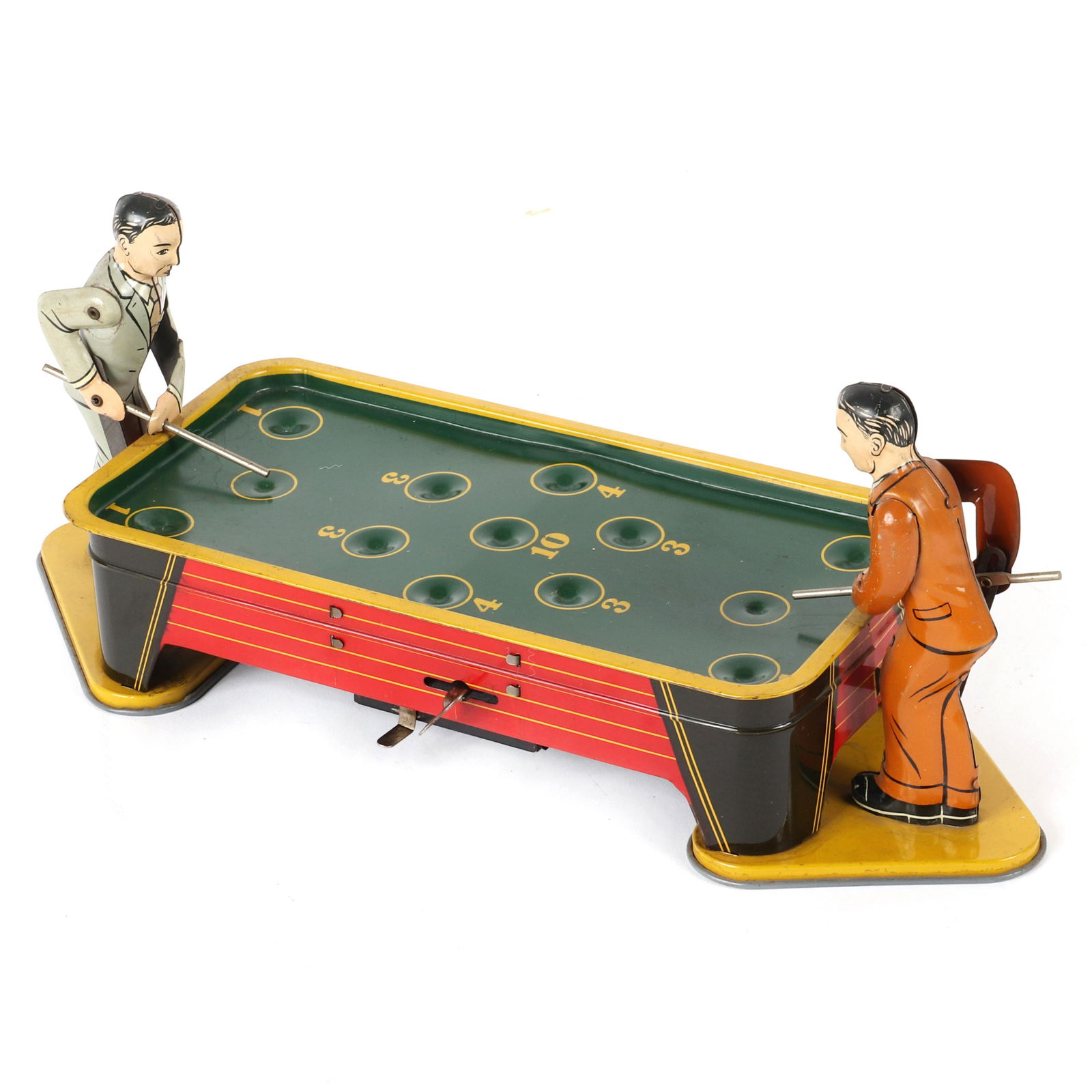 Ranger 2 Player Tin Litho Windup Pool Table (1 of 5)