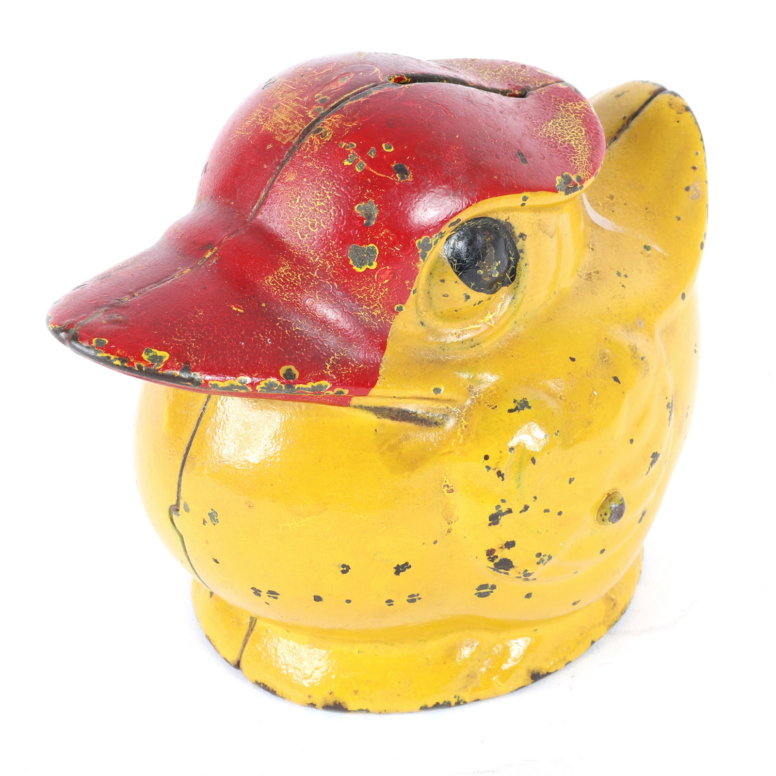 Kenton Round Duck cast iron figural still bank. (1 of 5)