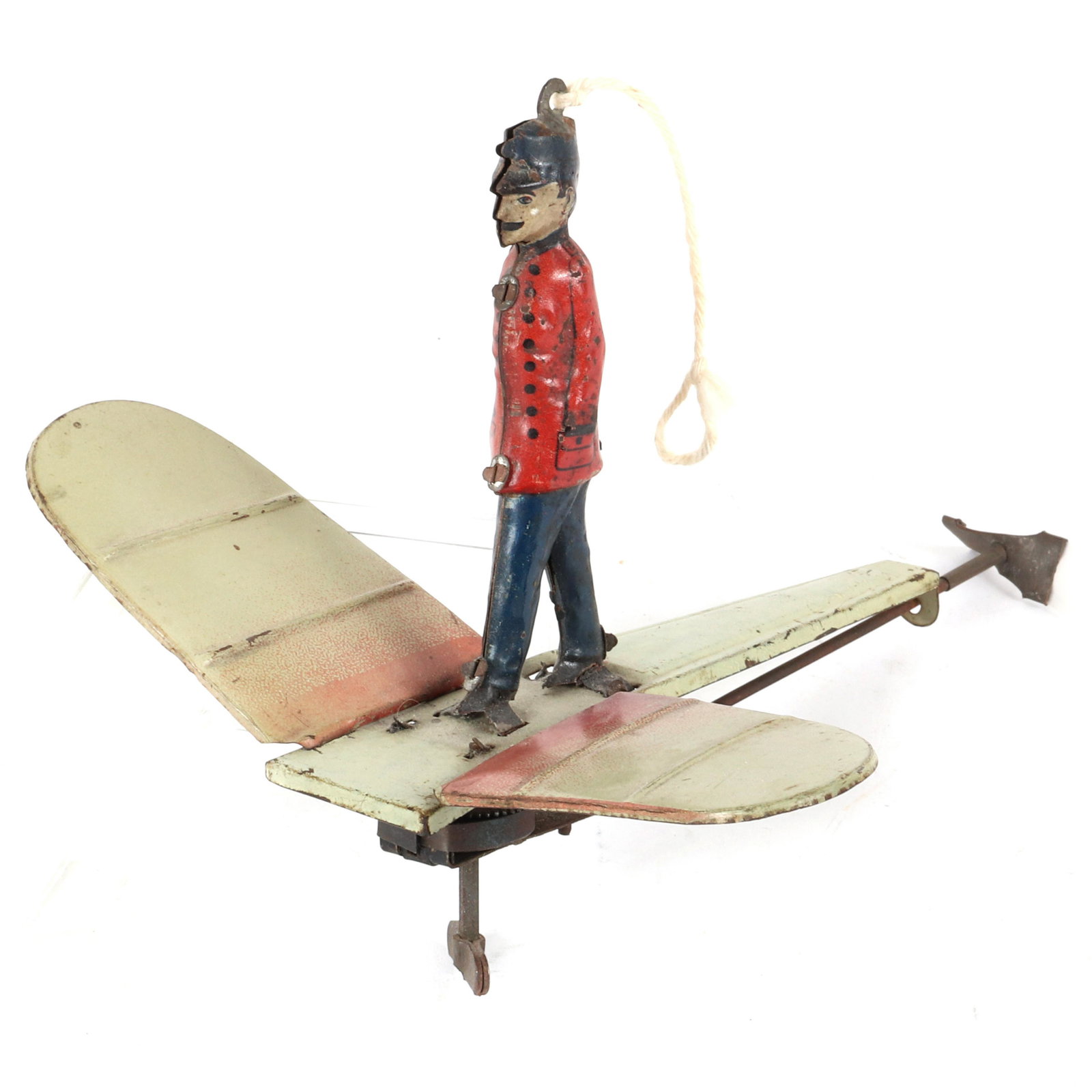 Early German? tin windup clockwork flying airplane toy (1 of 4)