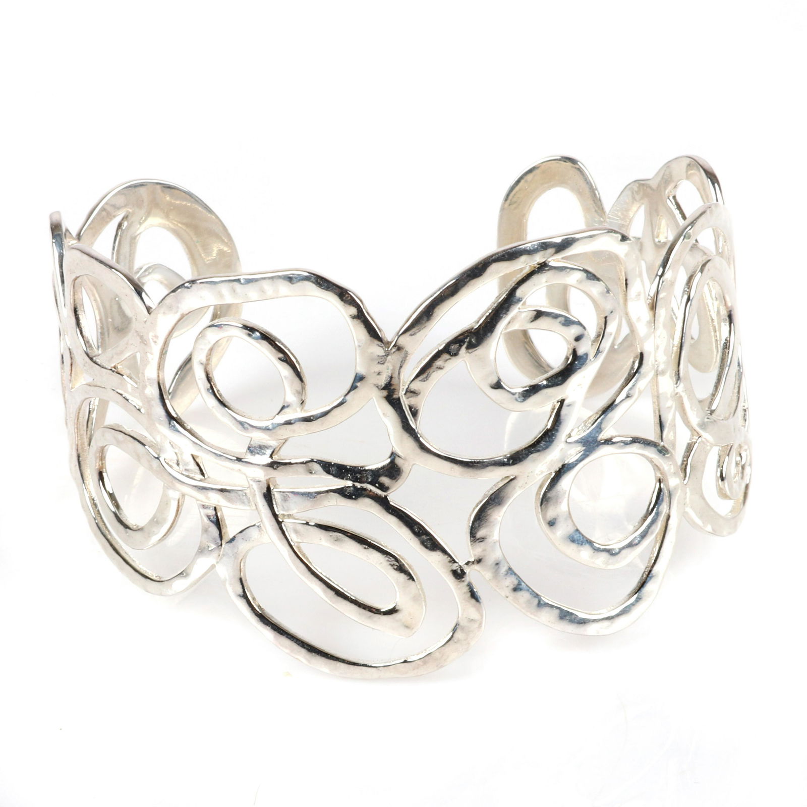Robert Lee Morris RLM designer sterling silver "Swirl": Robert Lee Morris RLM designer sterling silver "Swirl" open work cuff bracelet, new old stock with original tags, marked RLM Studio 925. Robert Lee Morris (born 1947)is an American jewelry designer an