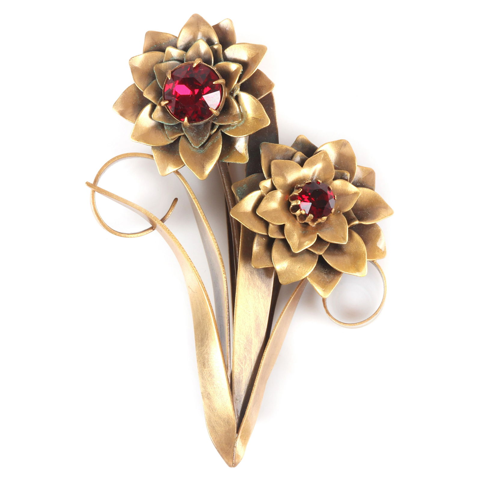 Joseff of Hollywood dimensional brass double daffodil (1 of 4)