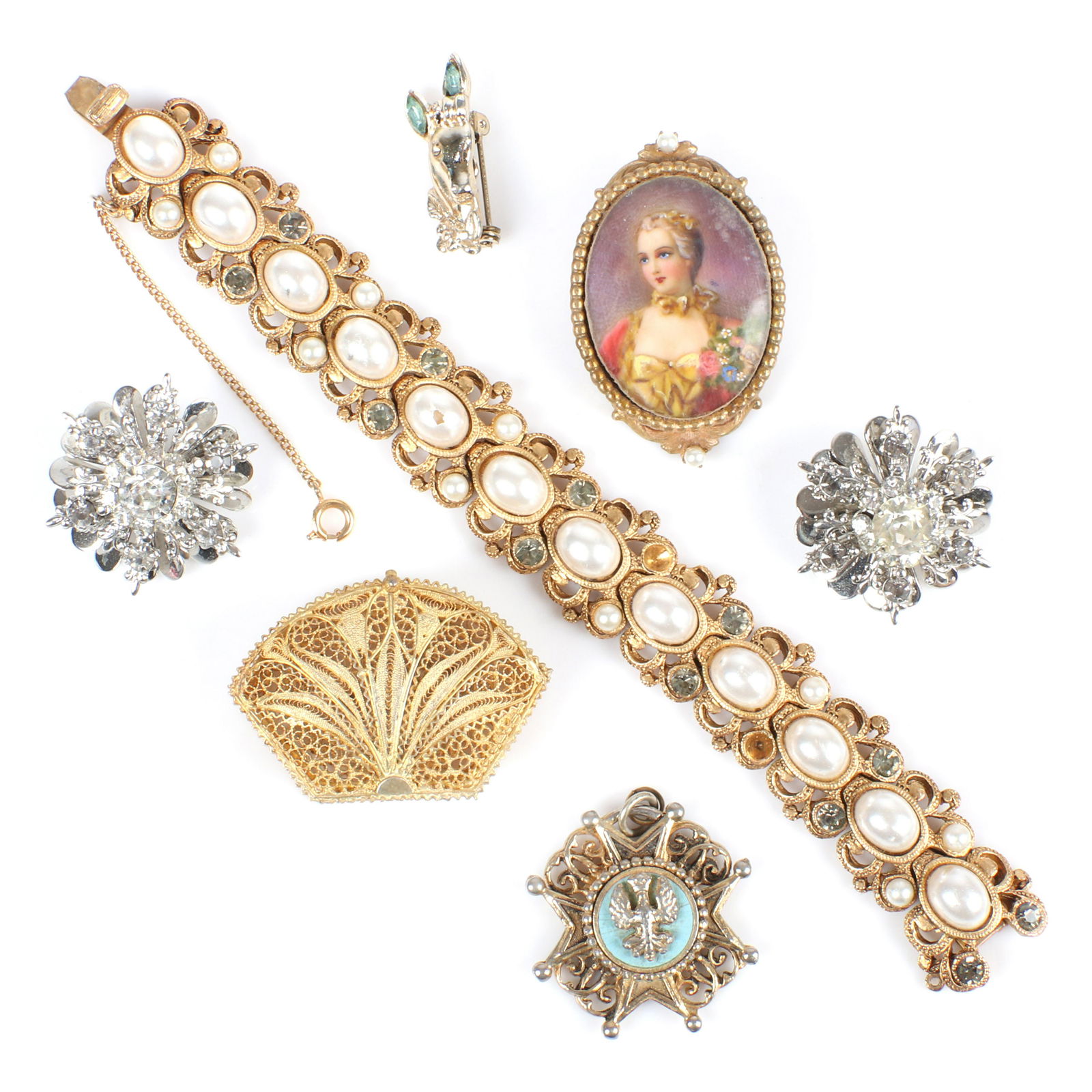 Vintage Costume Jewelry; Corocraft Victorian Revival (1 of 6)