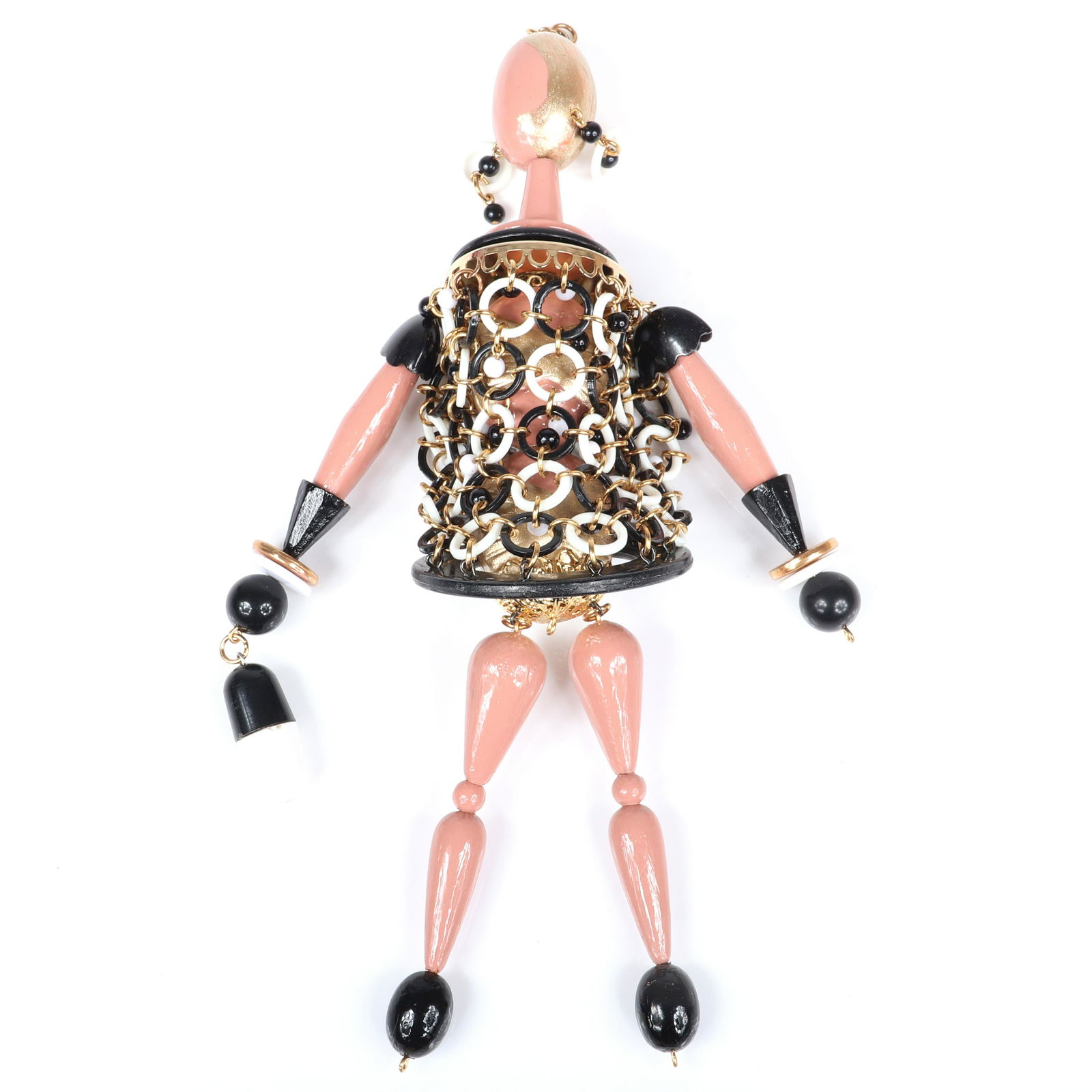 Jeffrey Kyle couture designer HUGE whimsical MOD beaded (1 of 4)