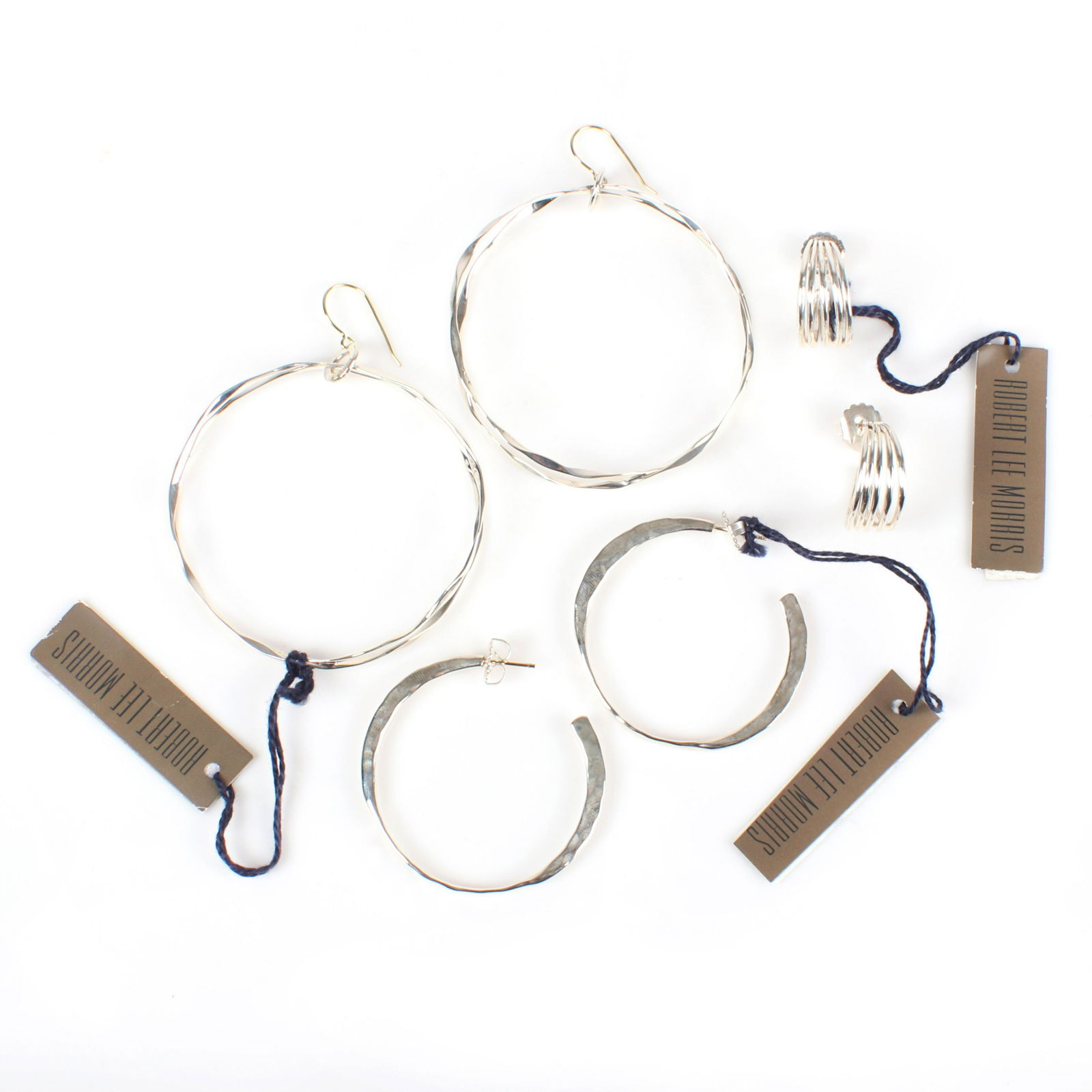 Three pairs of Robert Lee Morris RLM sterling silver (1 of 6)