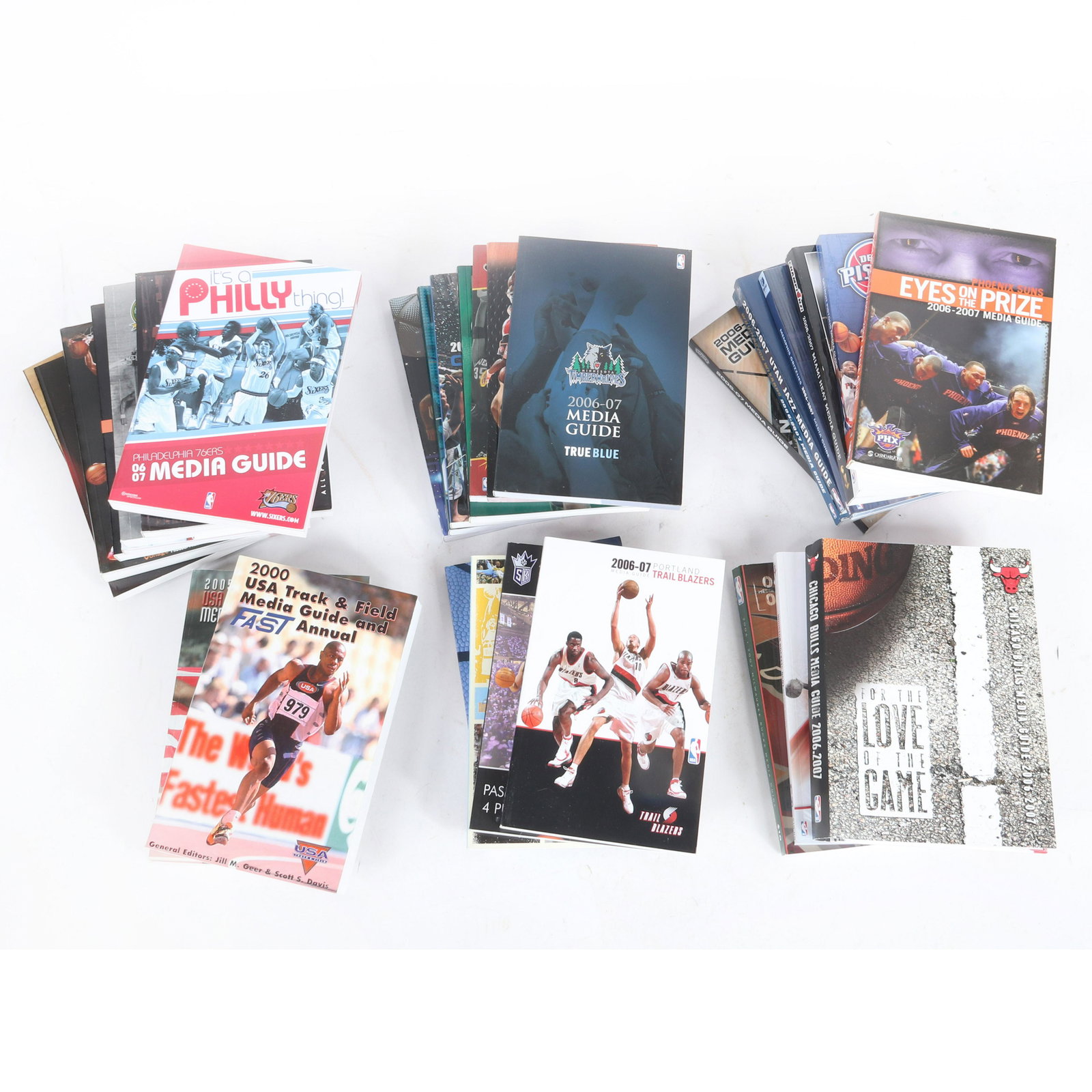 29 - 2006-07 NBA Team Media Guides & 2 USA Track & (1 of 4)