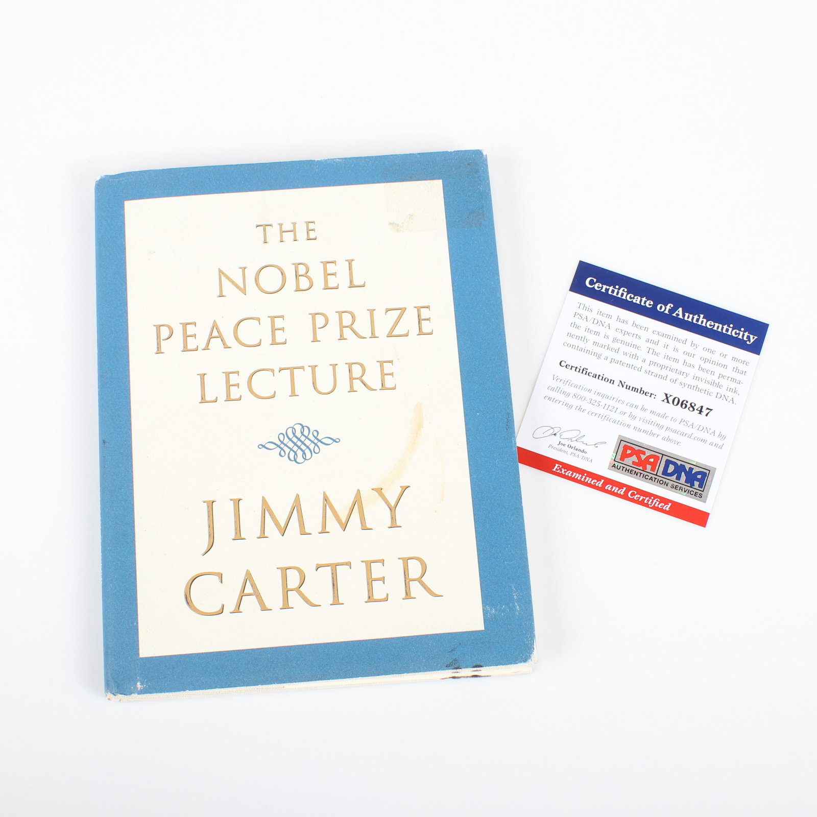 Jimmy Carter Autographed The Nobel Peace Price Lecture (1 of 3)