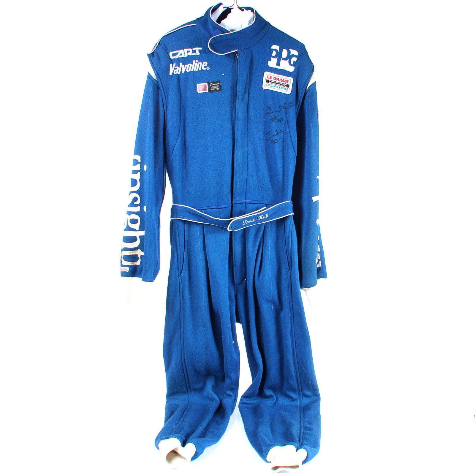 1990 Dean Hall Indy 500 Autographed Race Worn Firesuit (1 of 4)