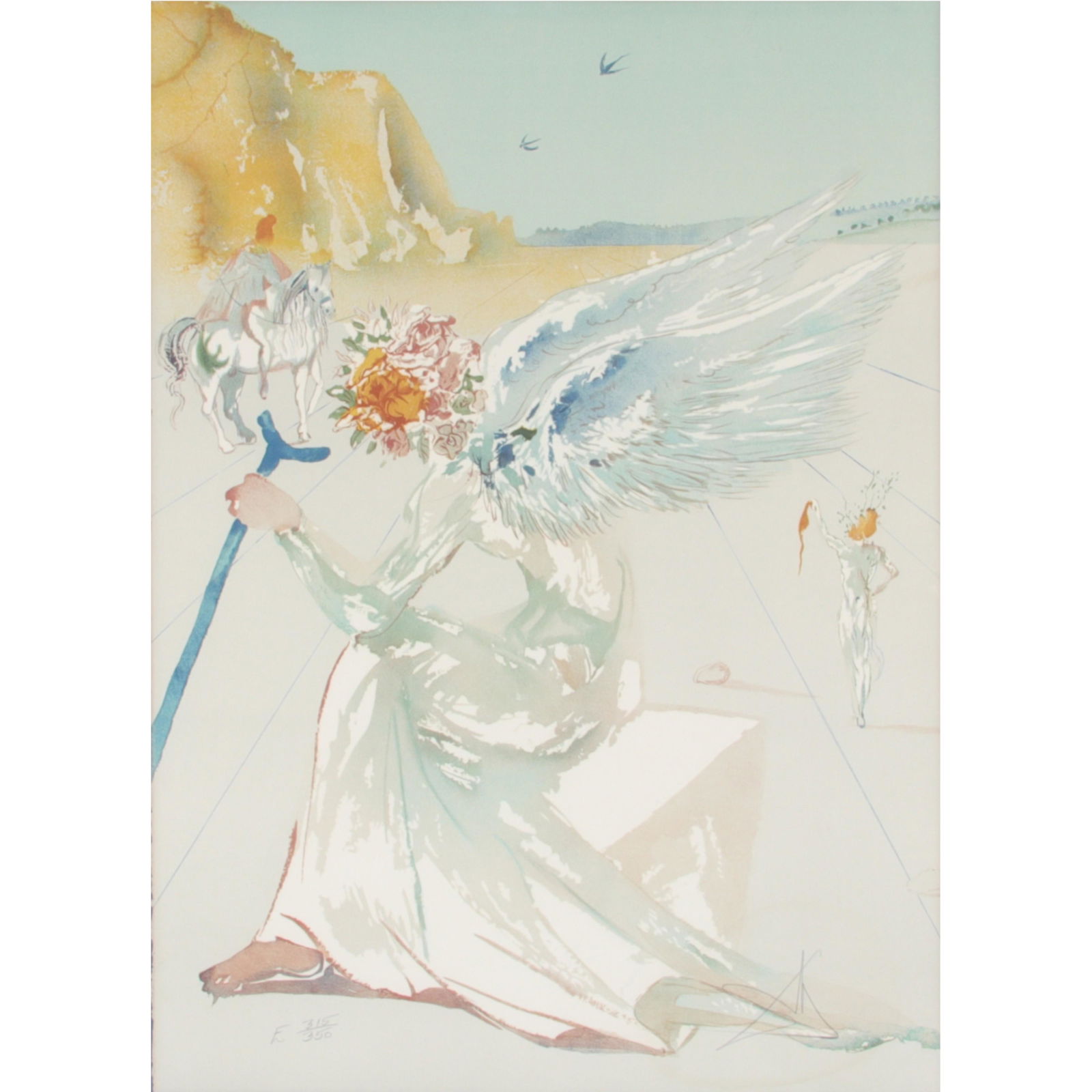 Salvador Dali, Spain / France (1904-1989), Angel Con (1 of 6)