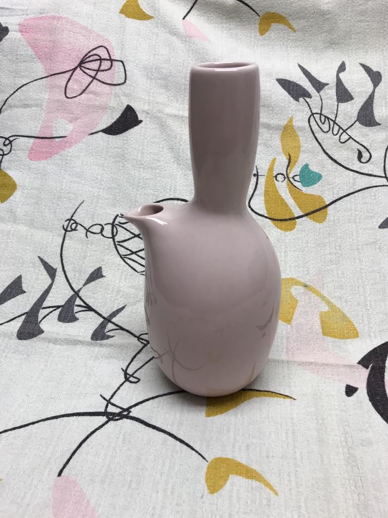 Russel Wright Iroquois Pink Carafe 10 1/2"H: Russel Wright Iroquois Pink Carafe 10 1/2"H