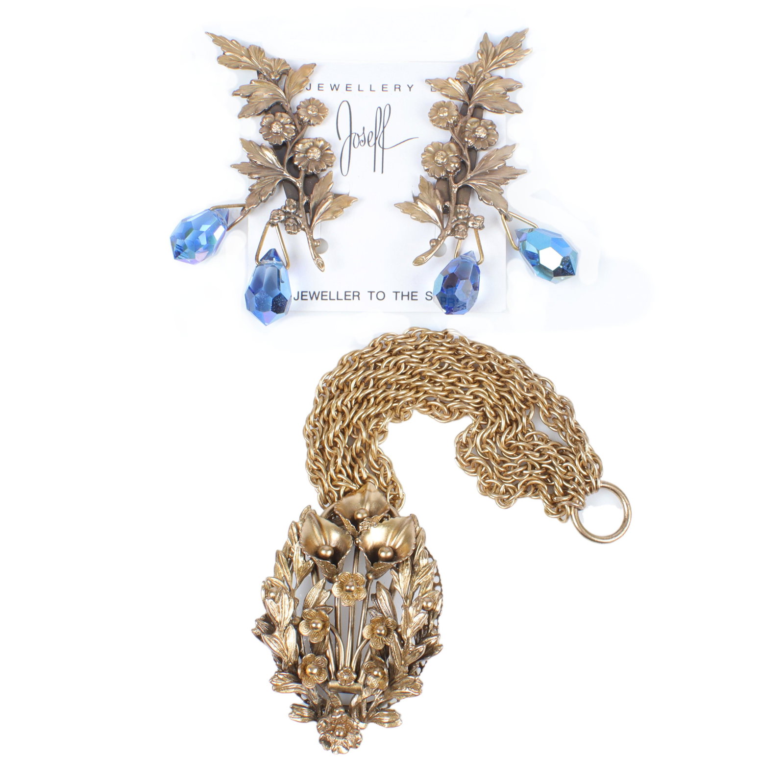 Joseff of Hollywood flower multi-chain bracelet & (1 of 7)