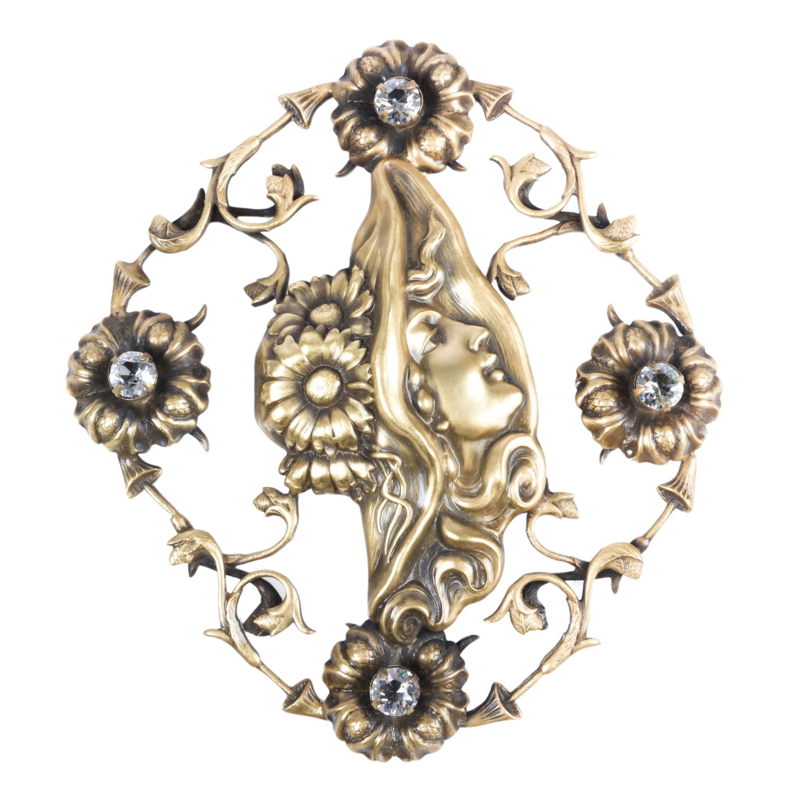 Joseff of Hollywood LARGE 4"H Nouveau openwork female (1 of 4)