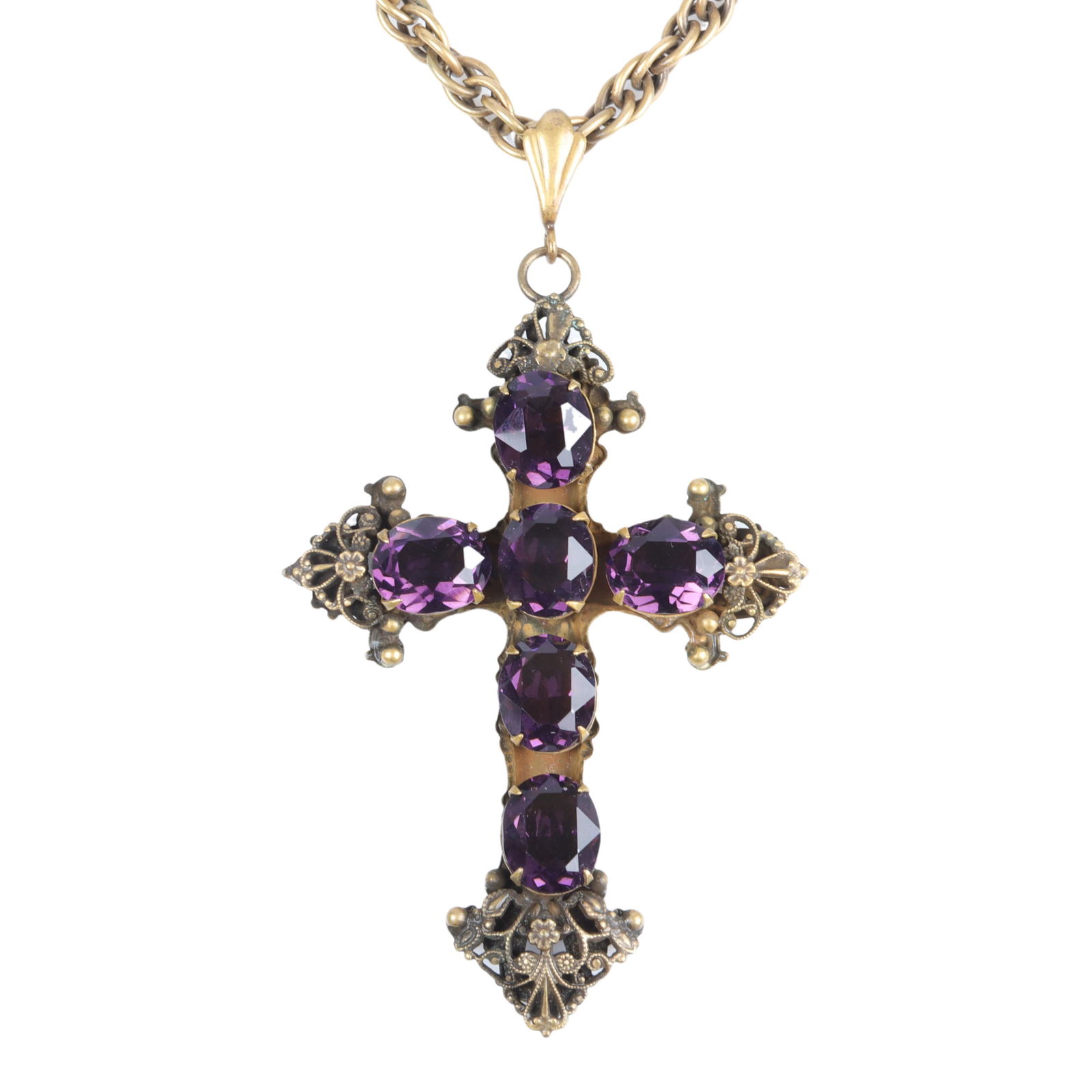 Joseff of Hollywood Book Piece filigree amethyst (1 of 4)