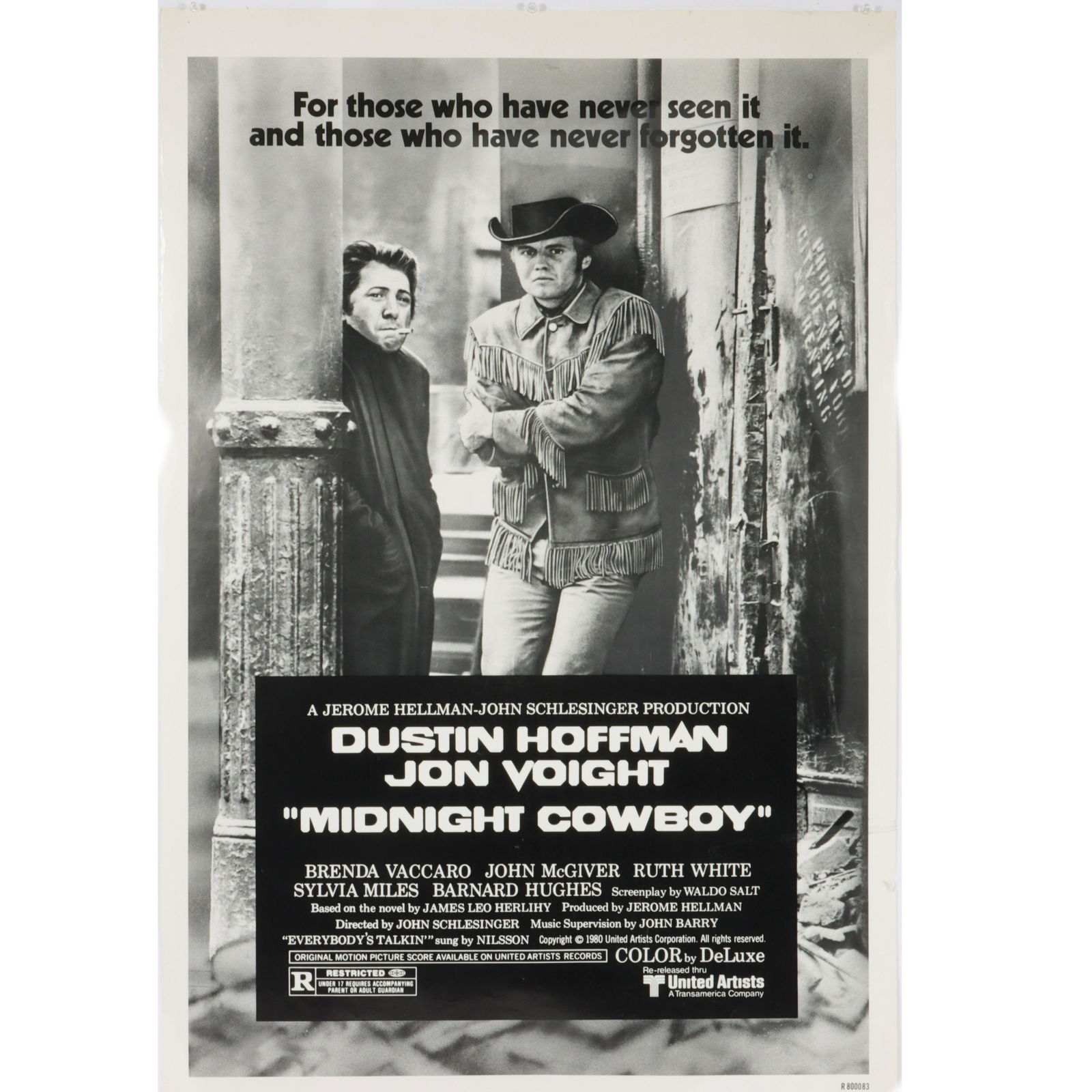 Original 1969 Midnight Cowboy Movie Poster (1 of 6)
