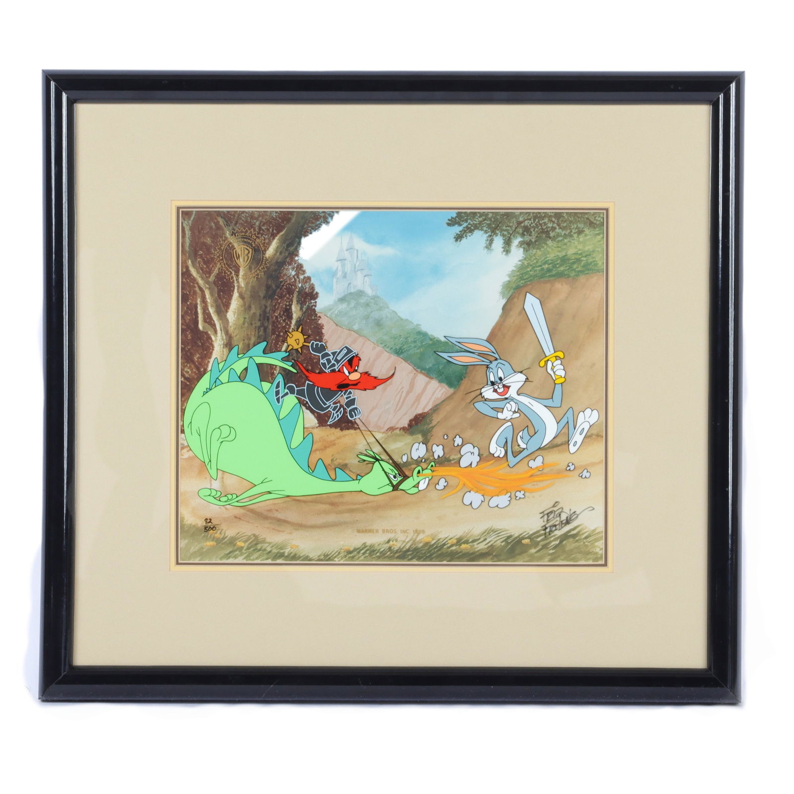 Friz Freleng Signed Knighty Knight Bugs Animation Cel (1 of 7)