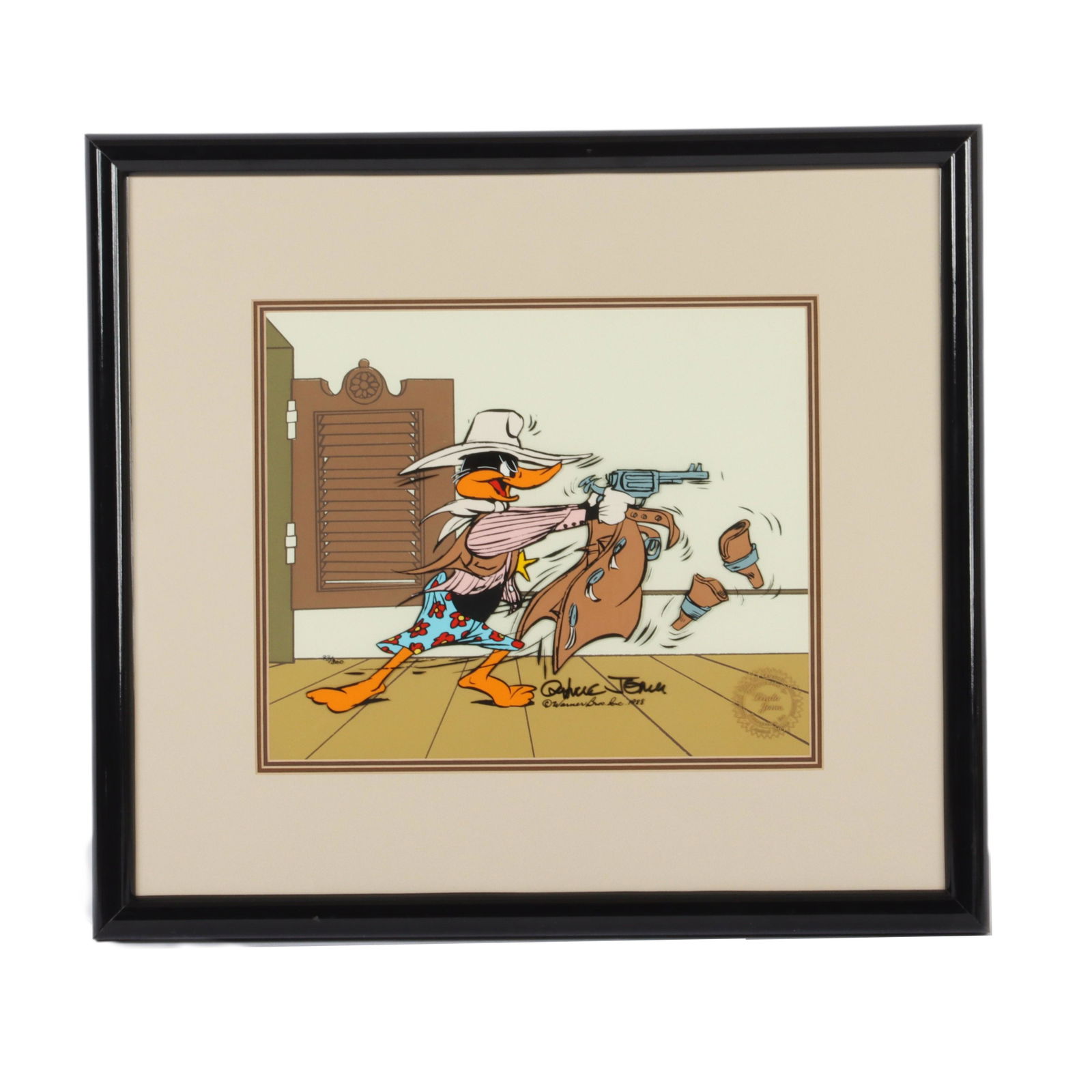 Chuck Jones Signed Stick Em Up Daffy Animation Cel (1 of 6)