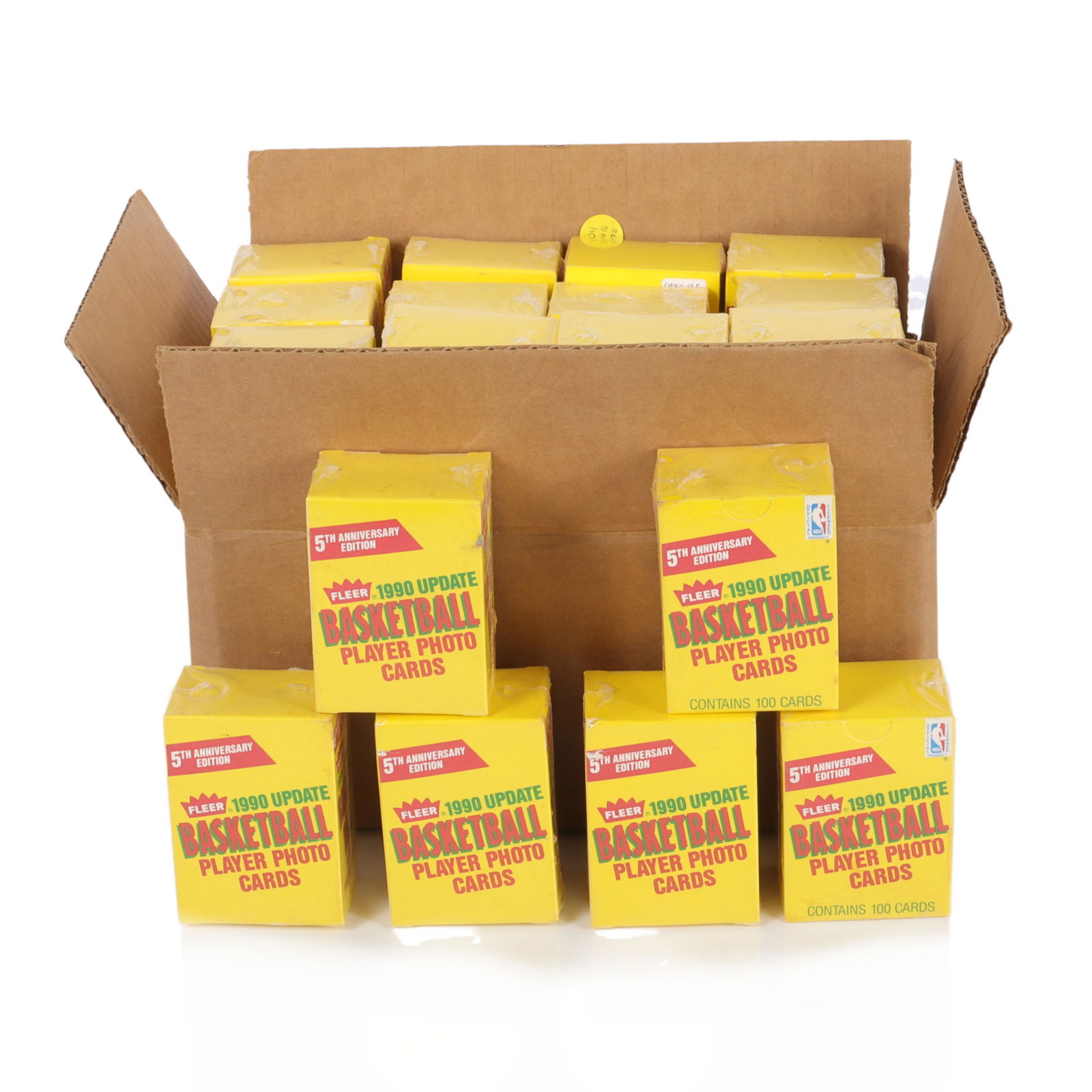 32 Sealed 1990 Fleer Basketball Update Sets (1 of 3)