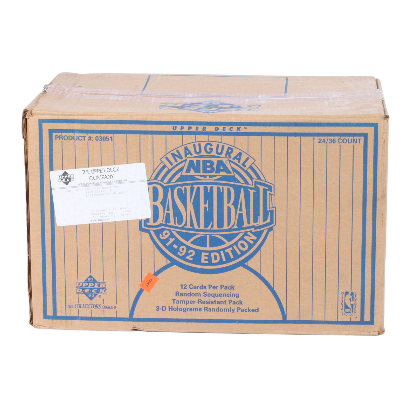 1991-92 Upper Deck Basketball Sealed Case of 20 Wax (1 of 4)