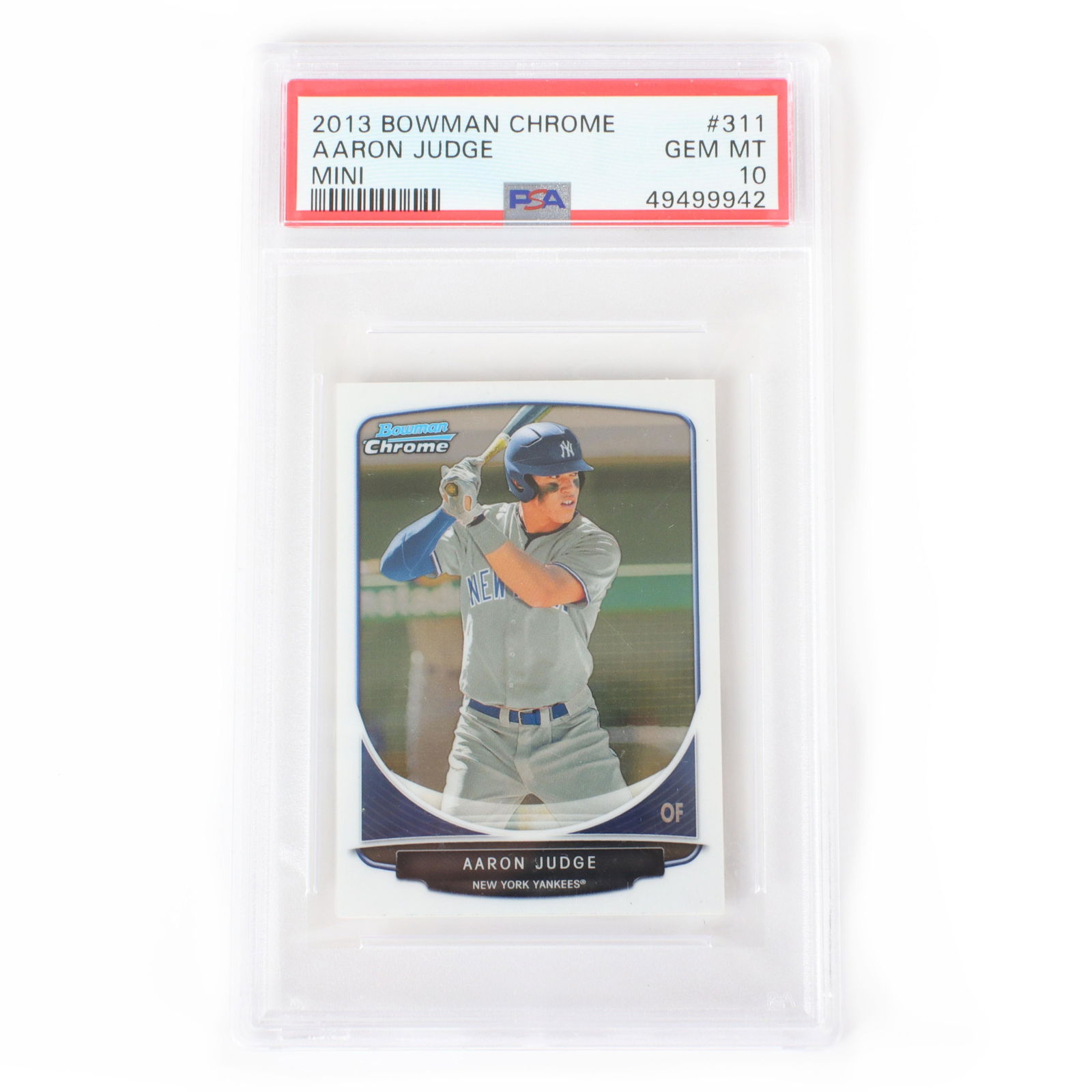 2013 Bowman Chrome Mini Aaron Judge Rookie Baseball (1 of 3)