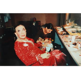 Patrick McMullan, American (20th Century), Milton Berle in Drag, 1C print photograph, 20x24, 15"H x: Patrick McMullan American (20th Century) Milton Berle in Drag 1C print photograph, 20x24 includes purchase receipt from the artist. Patrick McMullan is an American photographer, columnist, television