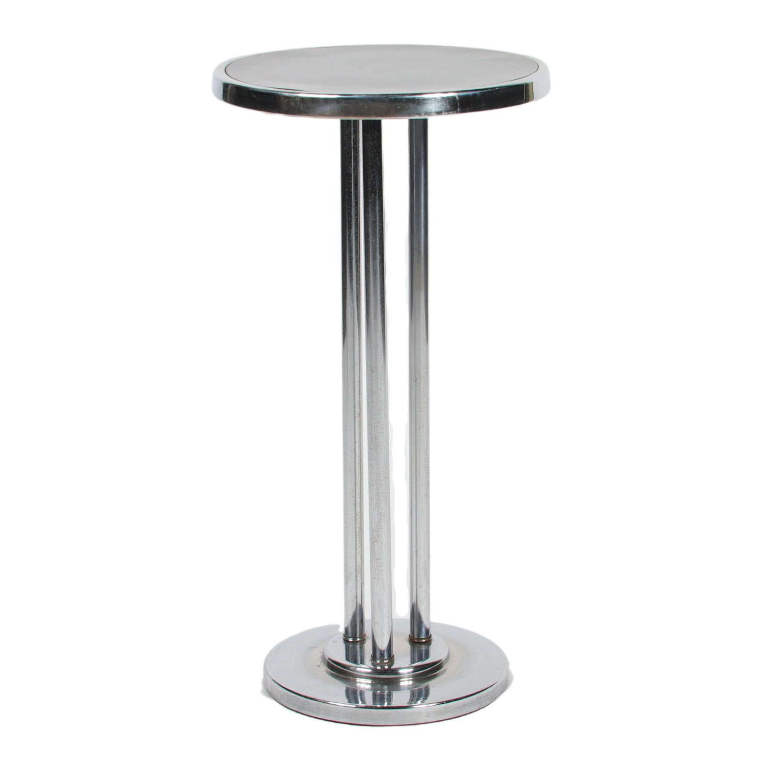 Wolfgang Hoffman for Howell side table/stand; Machine Age Deco Modern design. 26 1/4"H x 13 (1 of 6)