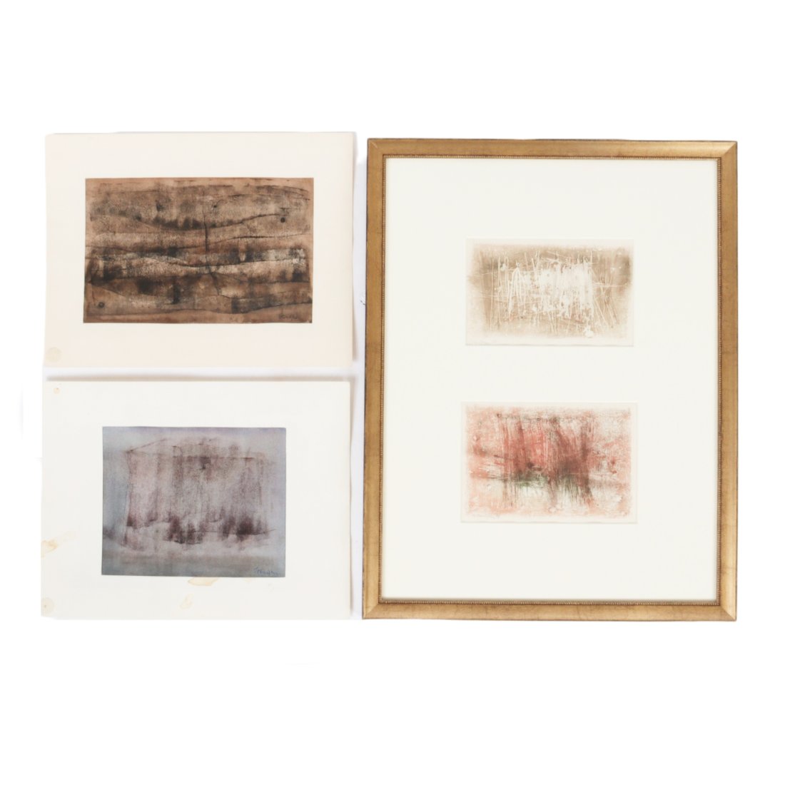 Raymond Grandjean  French, (1929-2006)  Three abstract (1 of 9)