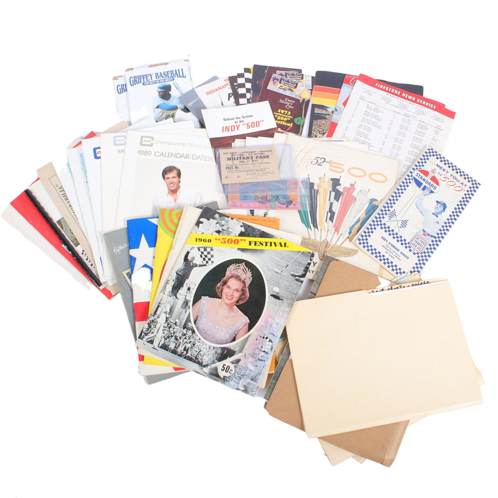 Large Lot of Indianapolis 500 Memorabilia 9"H x 12"W (folder) (1 of 10)