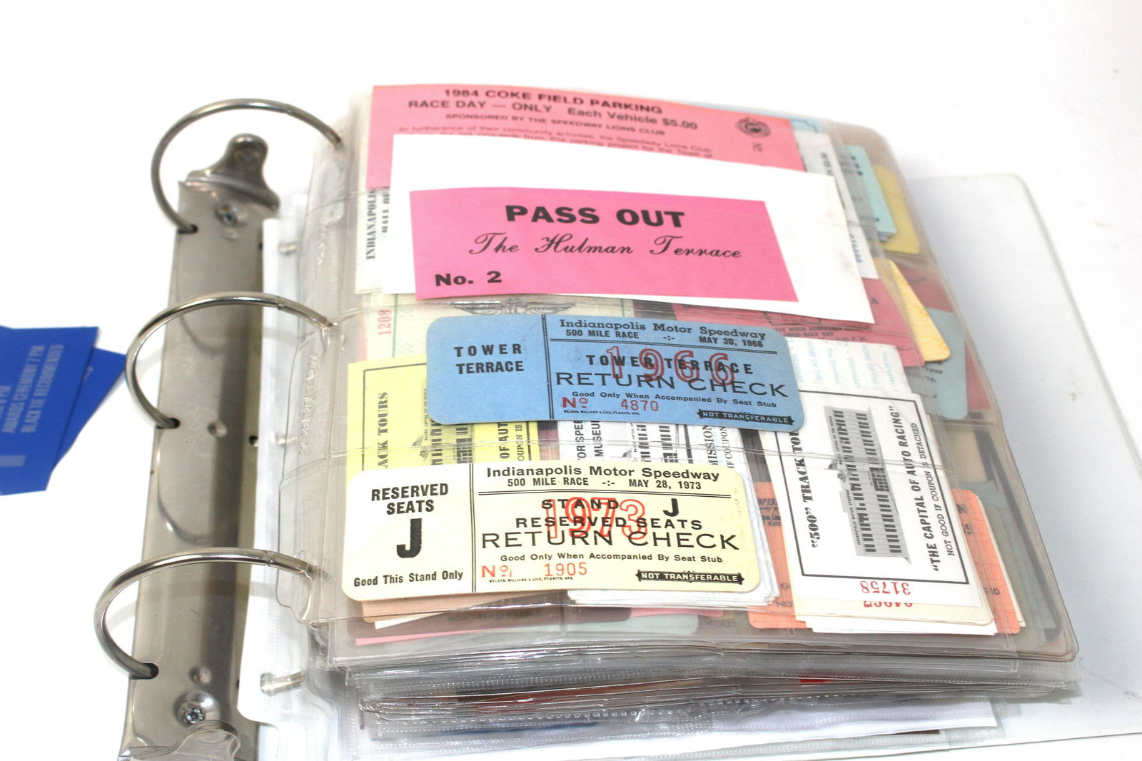 Album with aprox 500 Indy 500 Event Tickets (1 of 4)