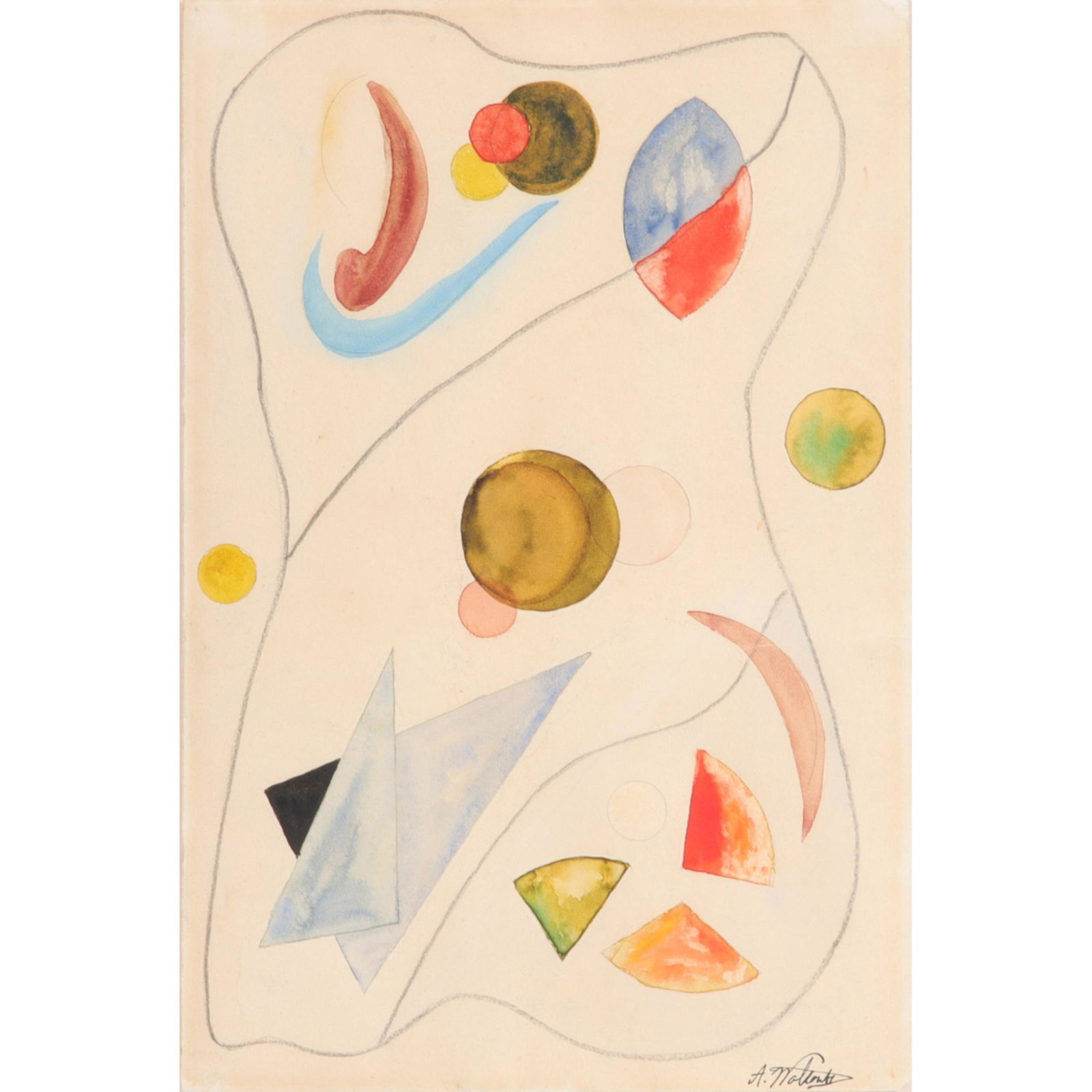 Abraham Walkowitz, New York / Russian Federation (1878 - 1965), untitled abstract, graphite and (1 of 11)