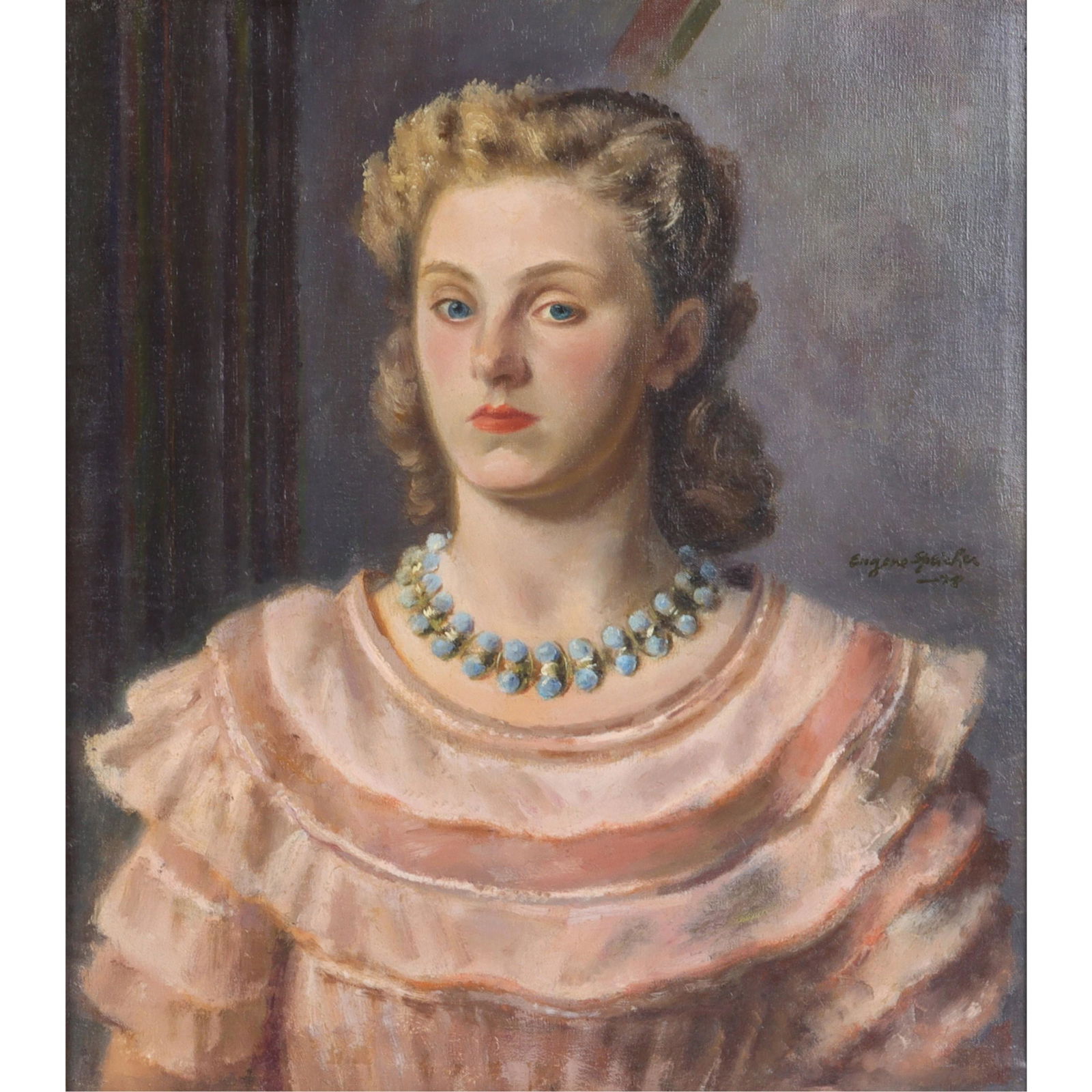 Eugene Edward Speicher, New York (1883 - 1962), Sandra, 1928, oil on canvas, 24 1/2"H x 21 1/2"W (1 of 15)