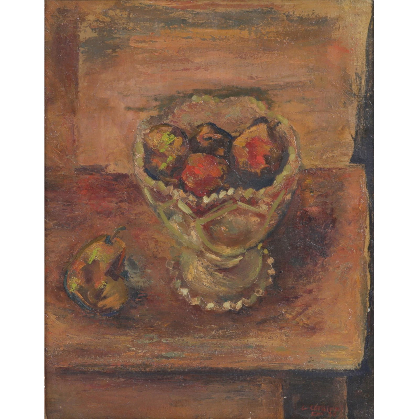 George Constant, New York (1892 - 1978), Still Life with Pears, 1936, oil on canvas, 18 5/8"H x 14 (1 of 12)