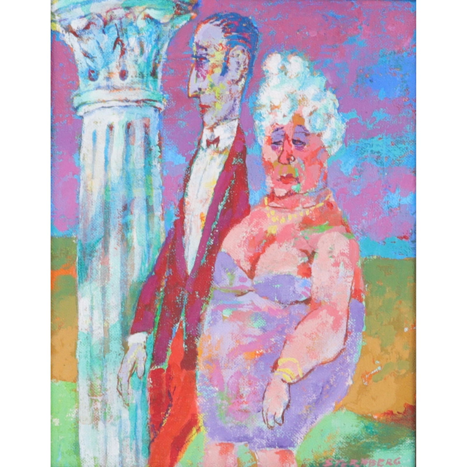 Harry Sternberg, New York, California (1904 - 2001), Escort / Palm Springs #4, oil on canvas board, (1 of 9)