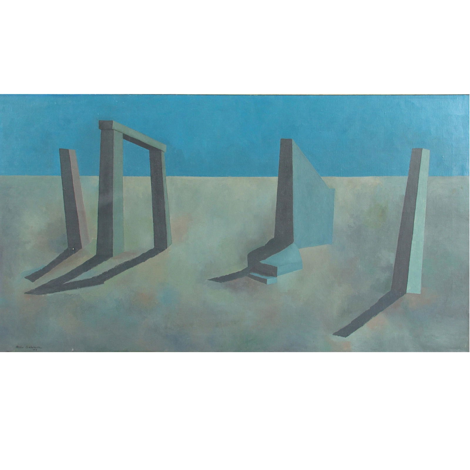 Attilio Salemme, New York, Massachusetts (1911 - 1955), Echo of a Dream, 1945, oil on canvas, 21 (1 of 18)