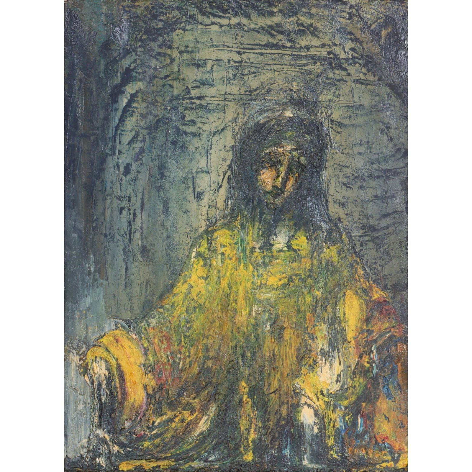 Joachim Probst, New York (1913 - 1980), Mary Troy, 1968, Madonna, impasto oil on canvas, 28 5/8"H x (1 of 11)