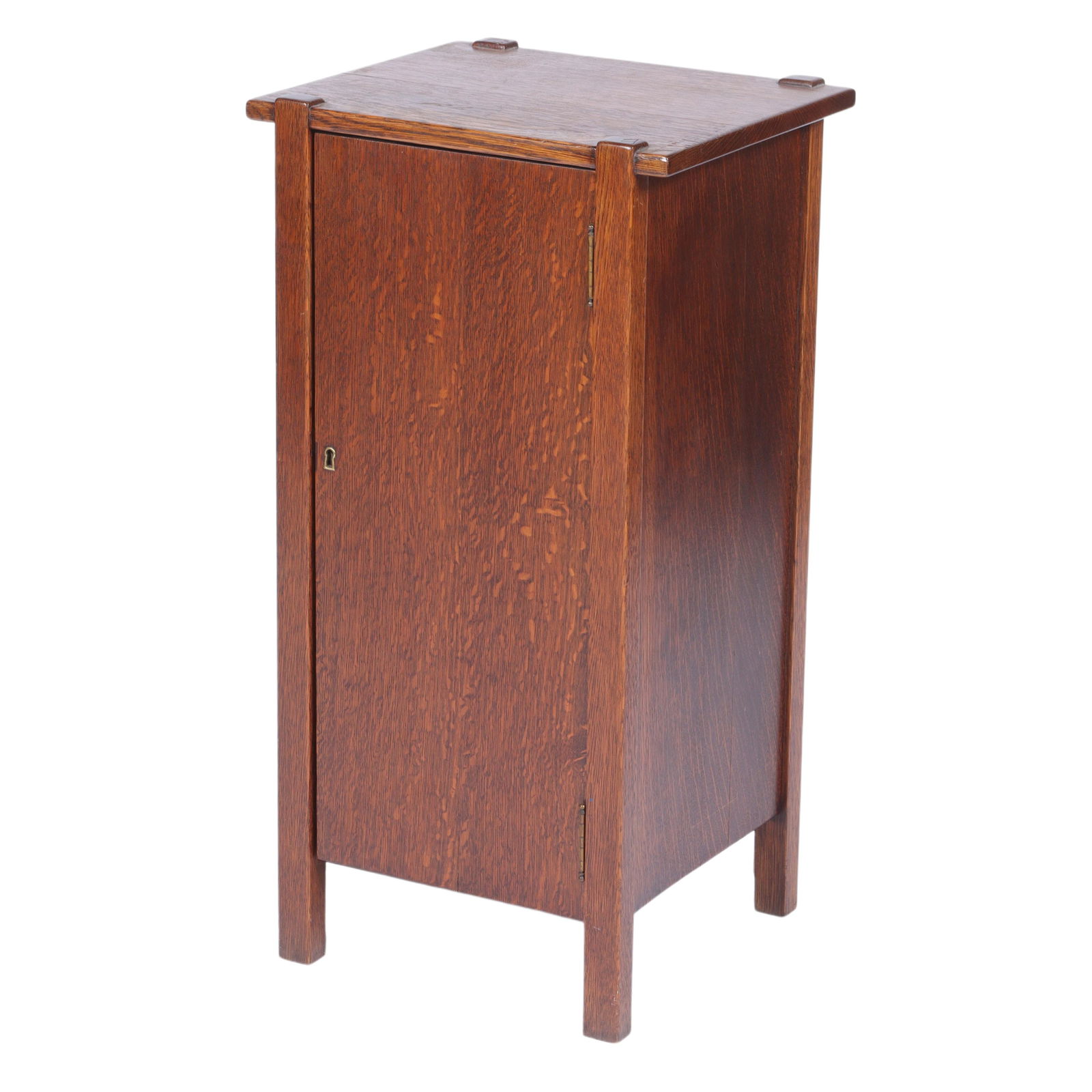 Arts & Crafts mission oak music cabinet. 30"H x 15 1/2"W x 13 1/8"D (1 of 9)