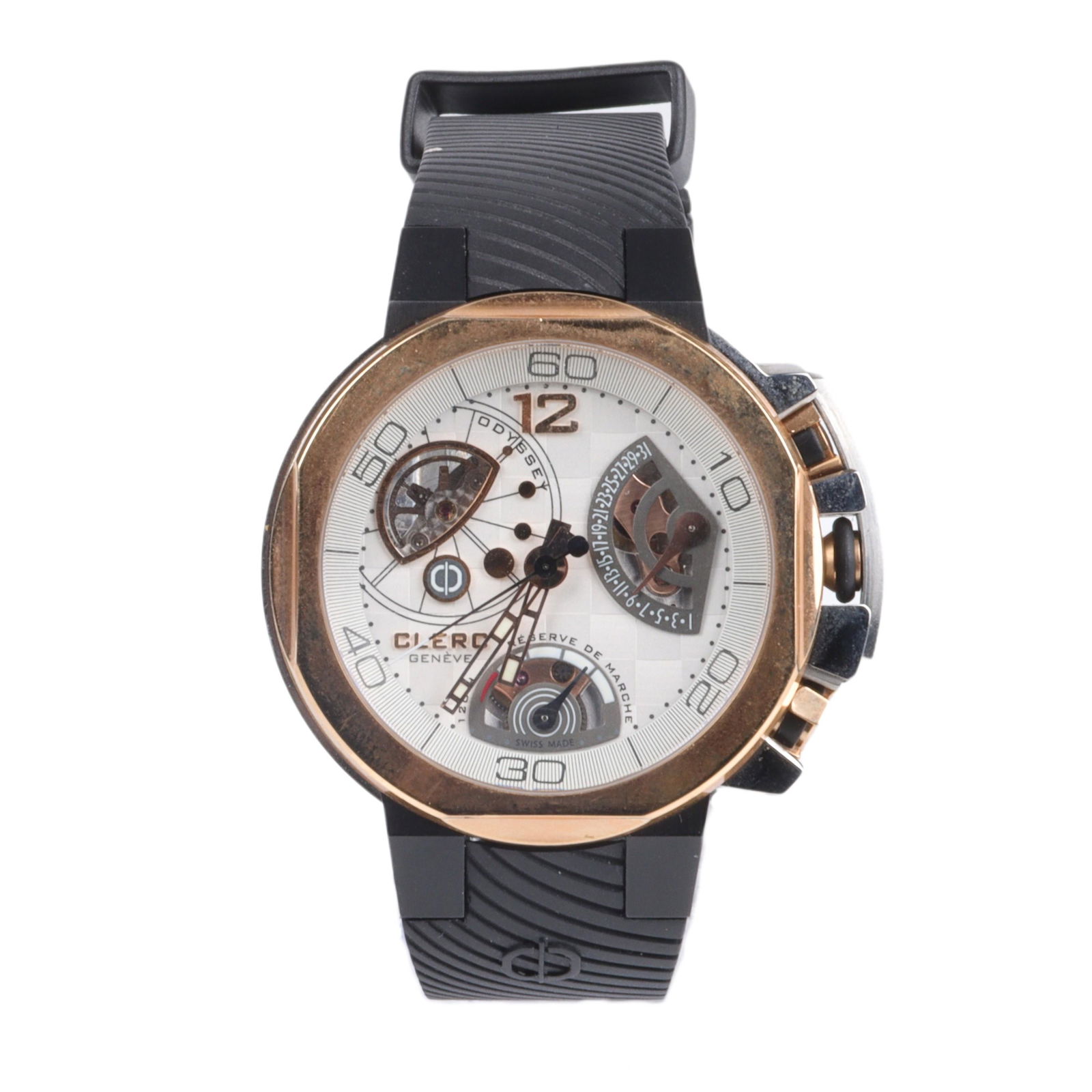 Clerc Odyssey ODY 311 watch 18k Rose Gold bezel & titanium case, 44mm. (1 of 10)