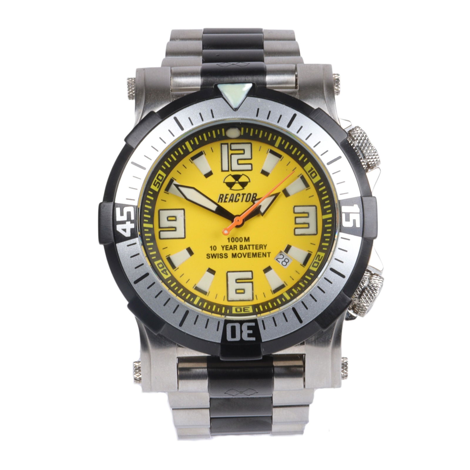 Reactor Poseidon 55507 Limited Edition 439/500 yellow Dive Watch, 48mm, tools and 3 bands. (1 of 10)