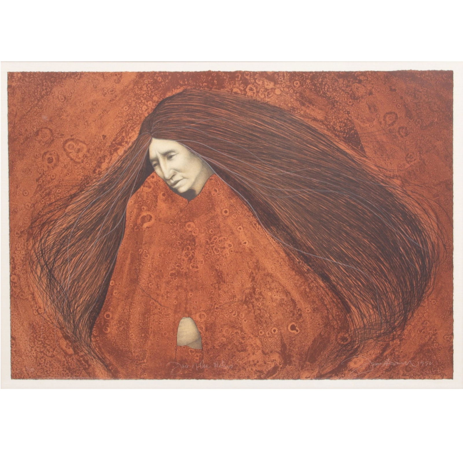 Frank Howell, New Mexico, Iowa , Face of the waters, 1990, lithograph, 30"H x 42 1/2"W (1 of 8)