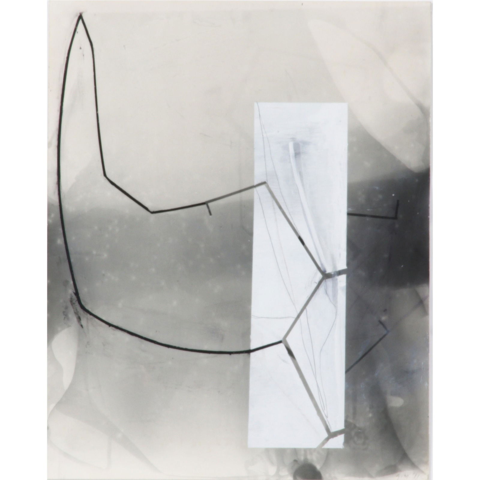 Gordon Moore, American (20th/21st Century), Untitled, 2011, ink and gouache on photo emulsion paper, (1 of 9)