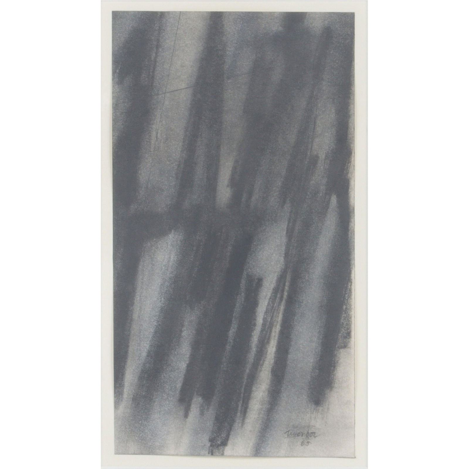 Jack Tworkov, New York, Massachusetts (1900-19820, untitled (Barrier Series), 1965, charcoal and: Jack Tworkov New York, Massachusetts (1900-19820 untitled (Barrier Series), 1965 charcoal and pencil on paper signed and dated lower right. Provenance: Michael Maloney Fine Art, Santa Monica, Californ