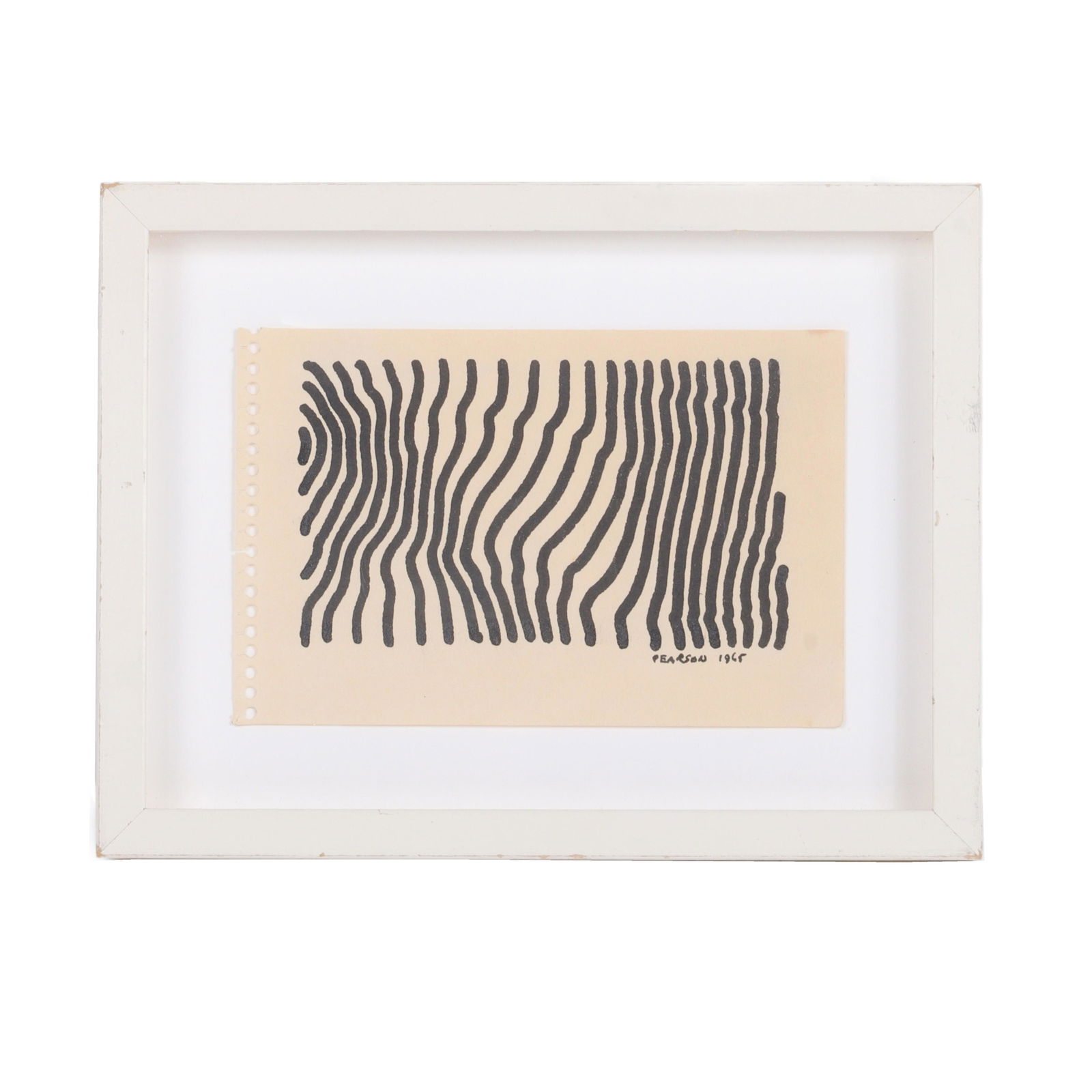 Henry Pearson, American (1914-2006), Unsigned, 1965, black felt tip marker on paper, 4"H x 6"W (1 of 5)