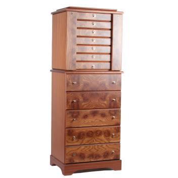 Agresti of Italy Firenze 1949 "Lo Scrigno" Fine Jewelery two part chest safe armoire 49"H x 18"W x (1 of 9)