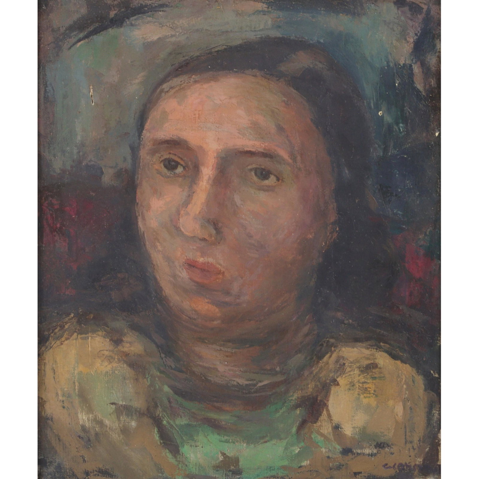 George J Zachary Constant, Greece, Chicago, New York (1892-1978), Portrait of a Woman, Oil on (1 of 6)